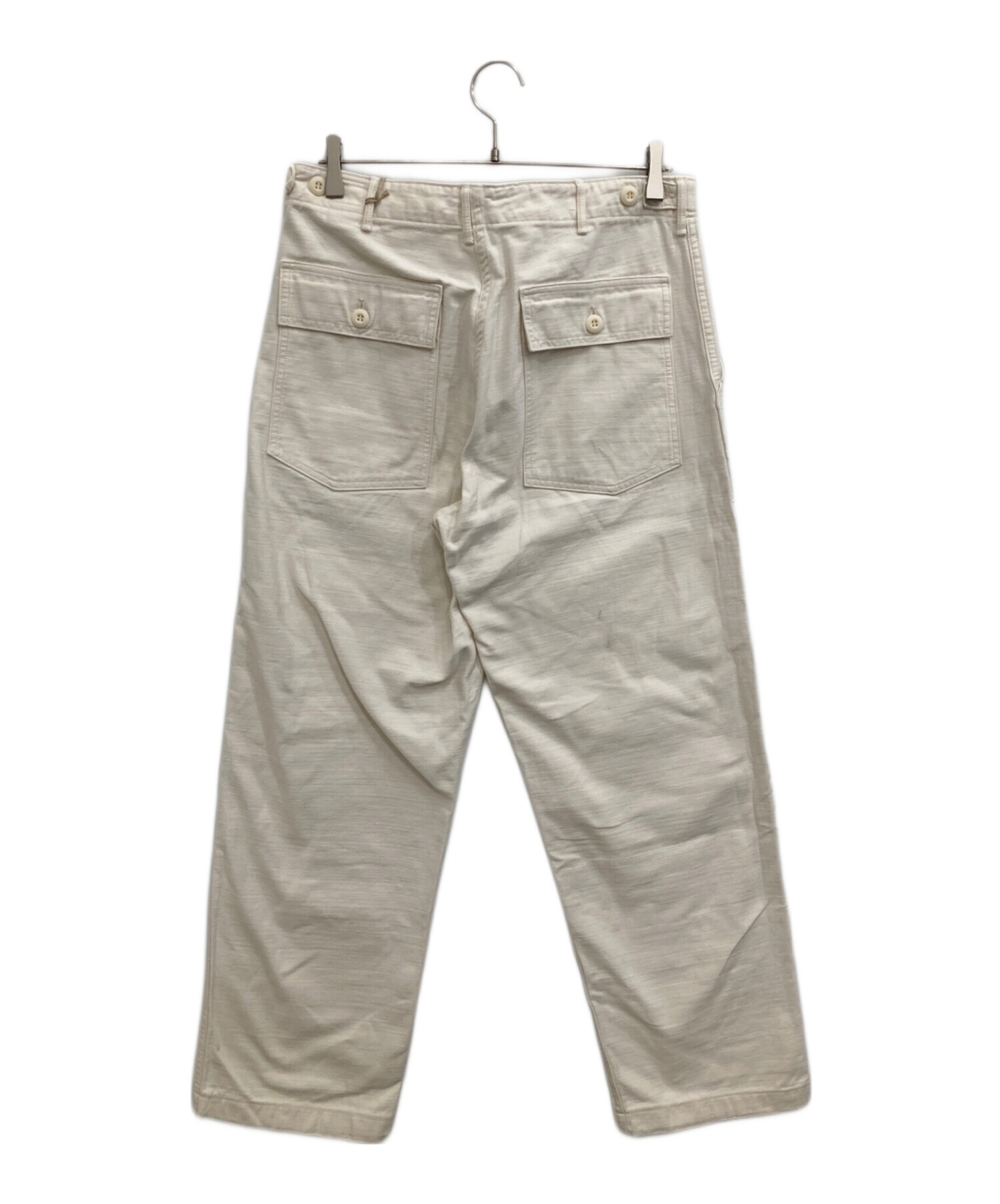 中古・古着通販】orSlow (オアスロウ) ECRU US ARMY FATIGUE PANTS 