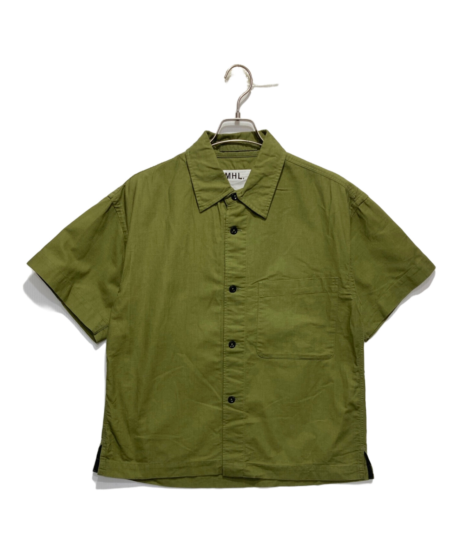 中古・古着通販】MHL (エムエイチエル) 半袖シャツ オリーブ サイズ:S 