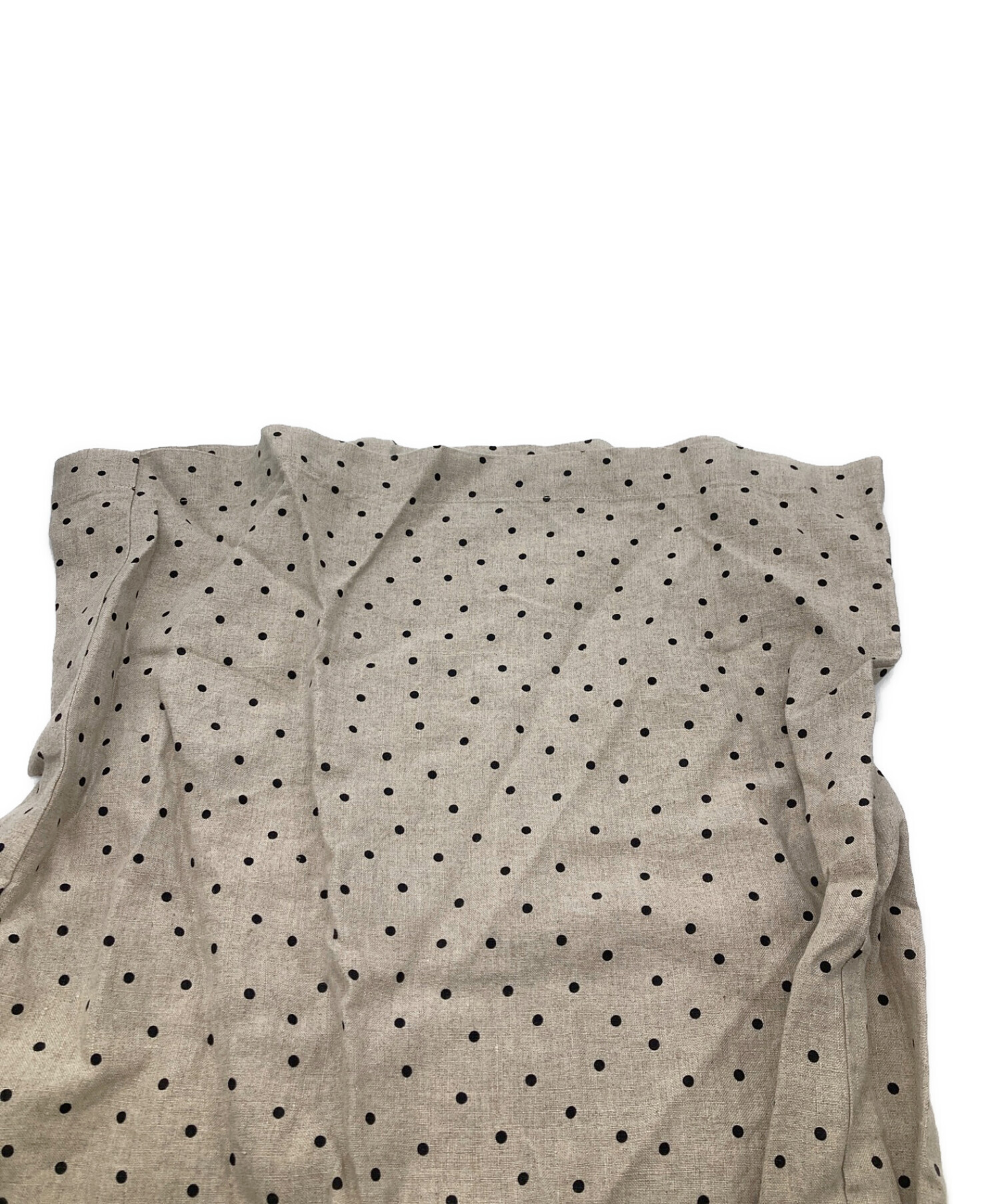 中古・古着通販】KAGURE (カグレ) リネンドットワイドパンツ ベージュ 