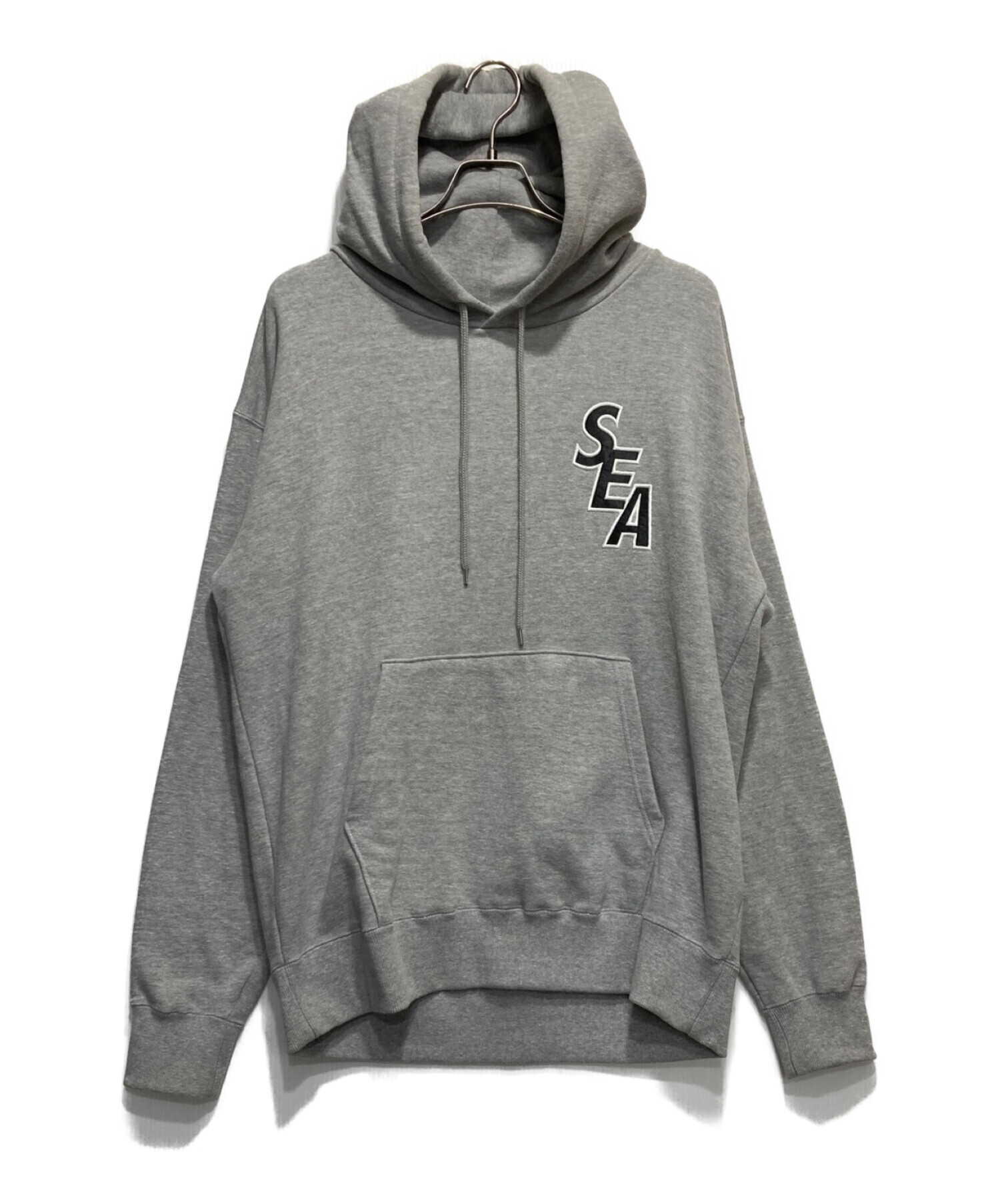 XL WIND AND SEA/SEA Hoodie/Black-White（SAMUEL x WDS Hooded  