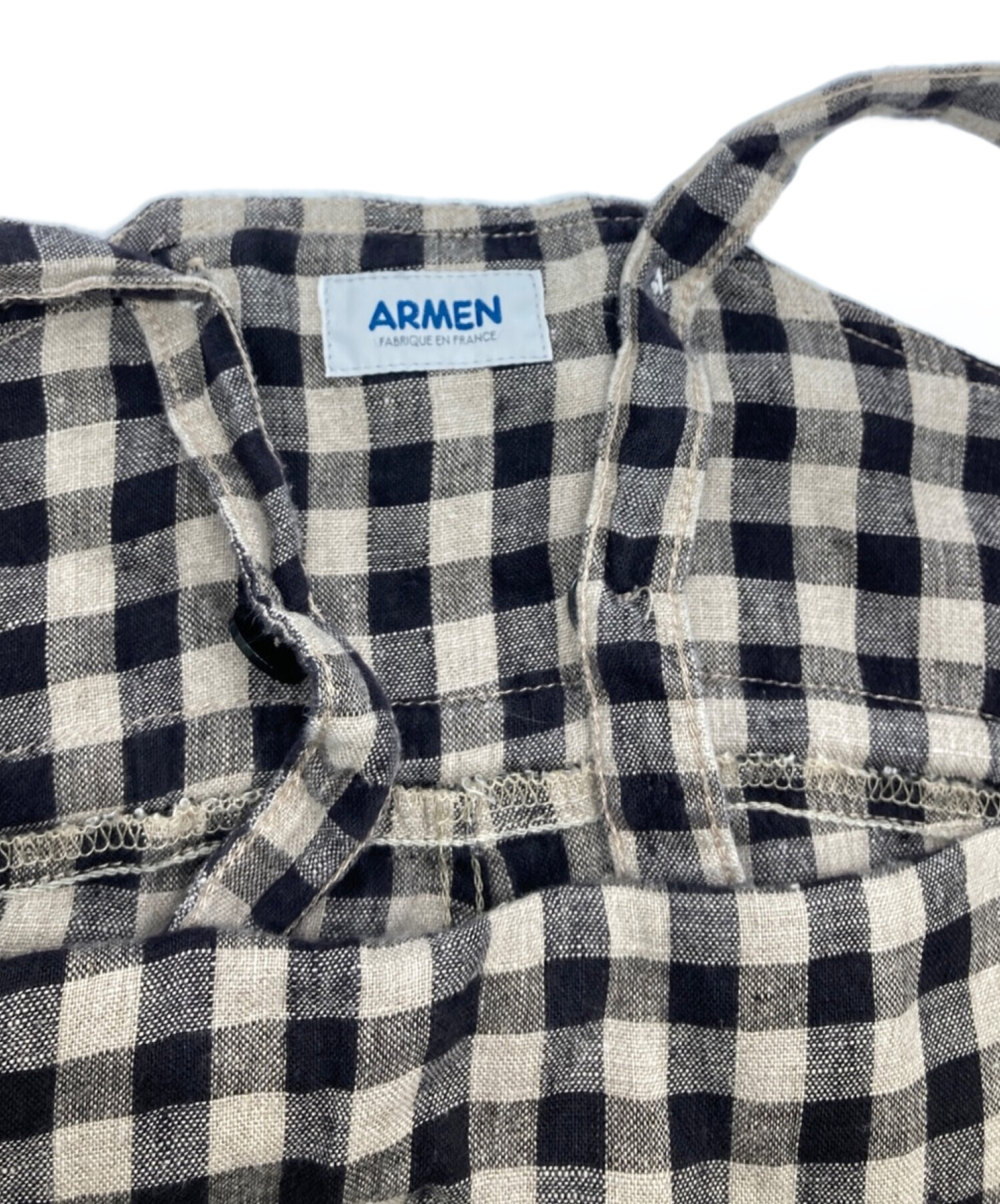 ARMENIAN アーメン チェック柄リネンサロペット｜レディース