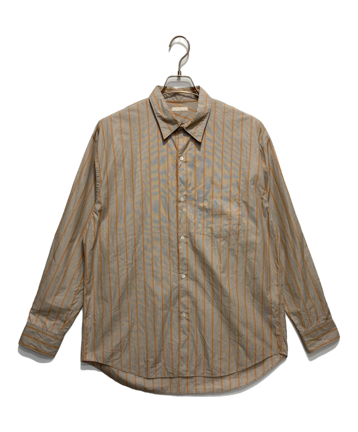 ULTERIOR わざとらしい アルテリアPOPLIN STRIPE OC H/S SHIRT