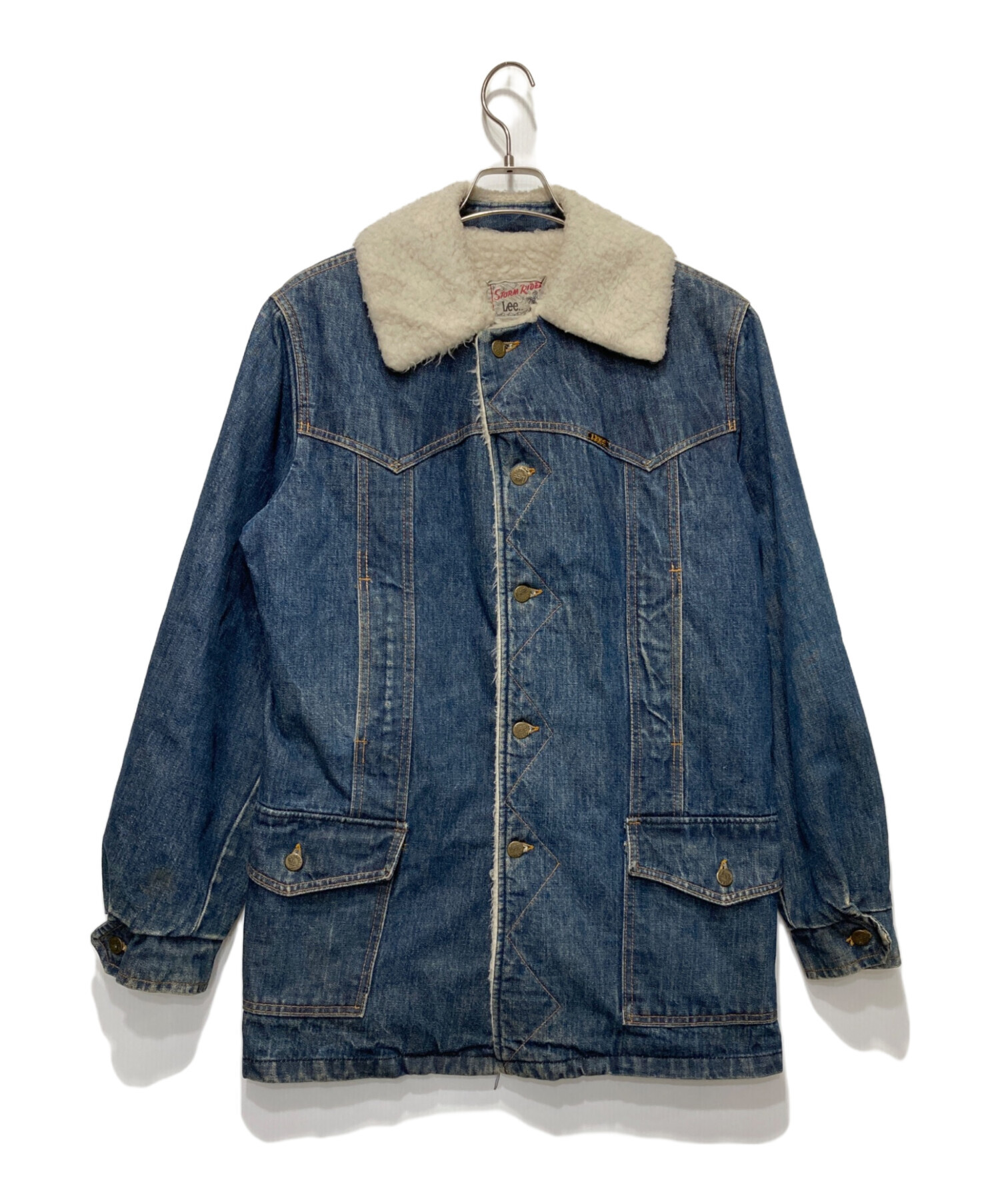 中古・古着通販】LEE (リー) 古着 デニムボアコート インディゴ サイズ  