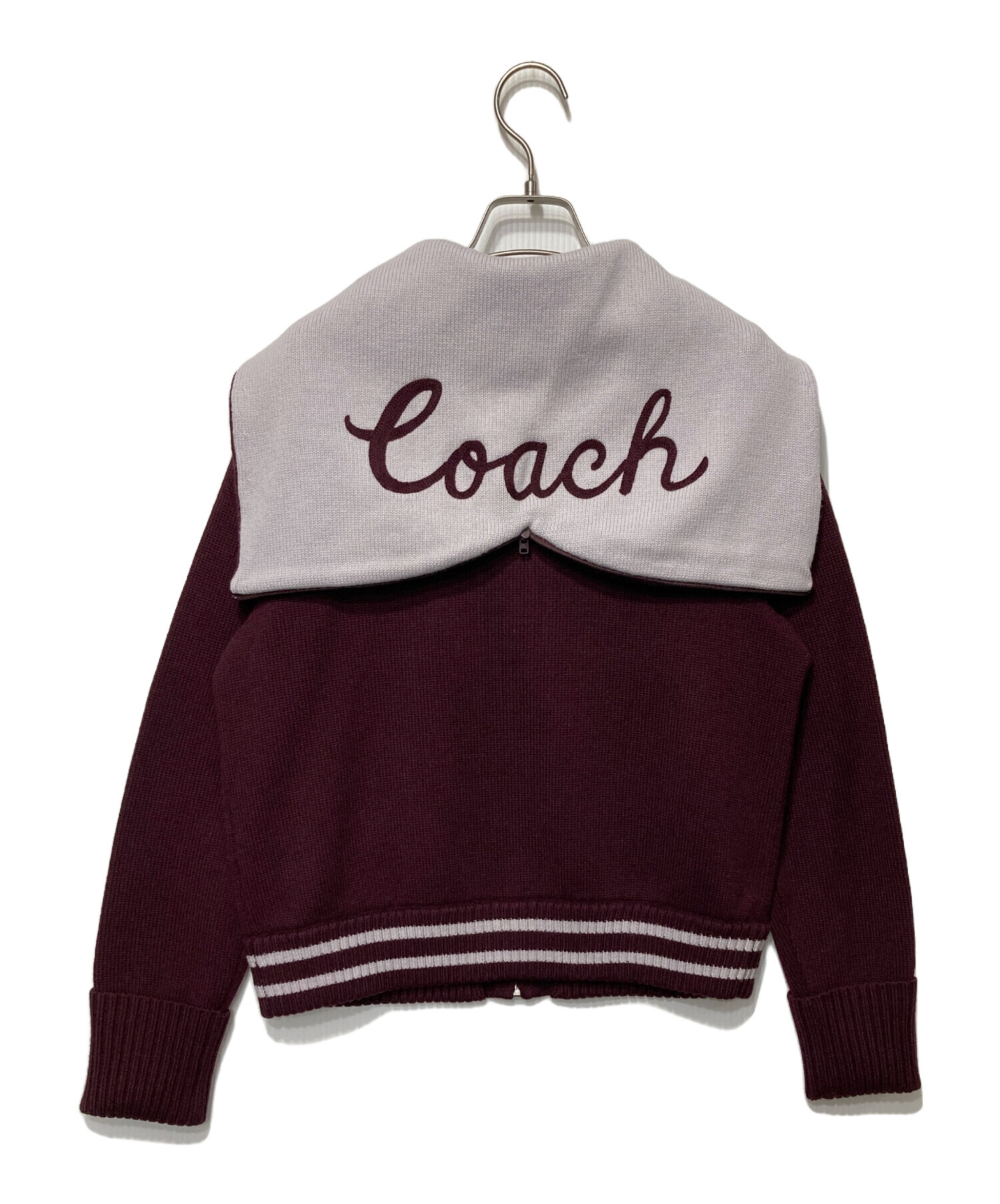中古・古着通販】COACH (コーチ) チアジップアップカーディガン グレー  