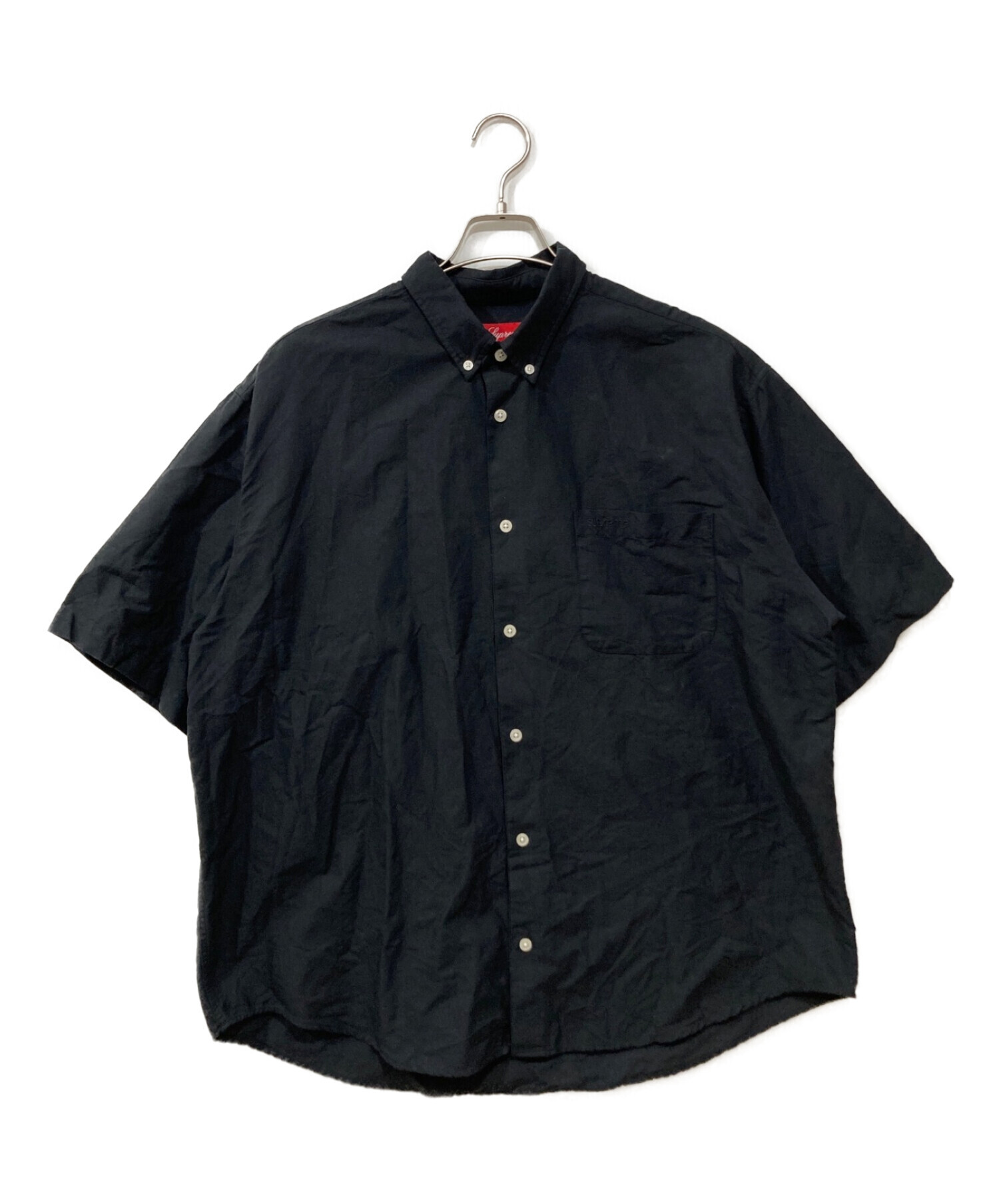 SUPREME (シュプリーム) 23SS Loose Fit S/S Oxford Shirt ブラック サイズ:L