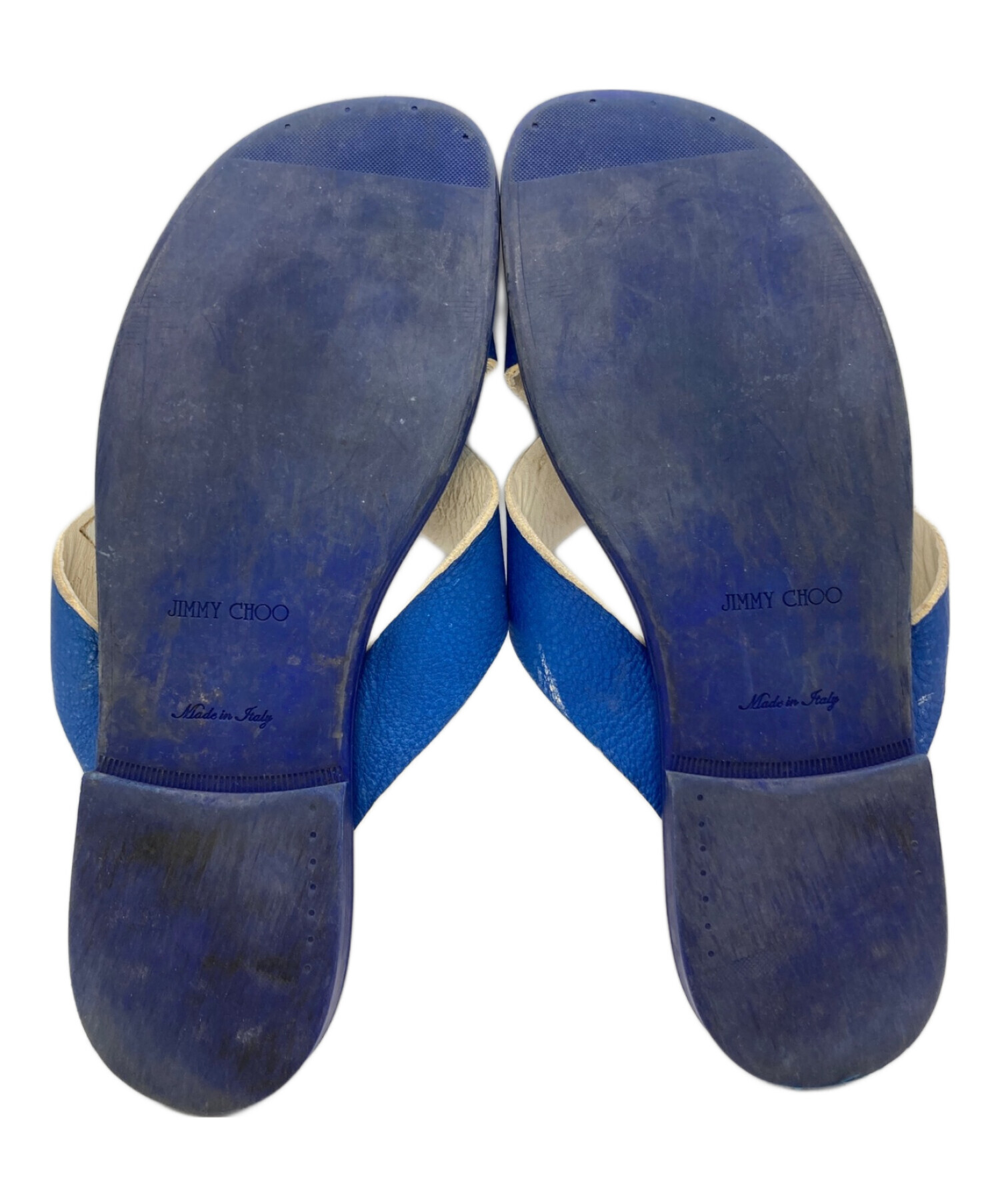 中古・古着通販】JIMMY CHOO (ジミーチュウ) サンダル ブルー サイズ 