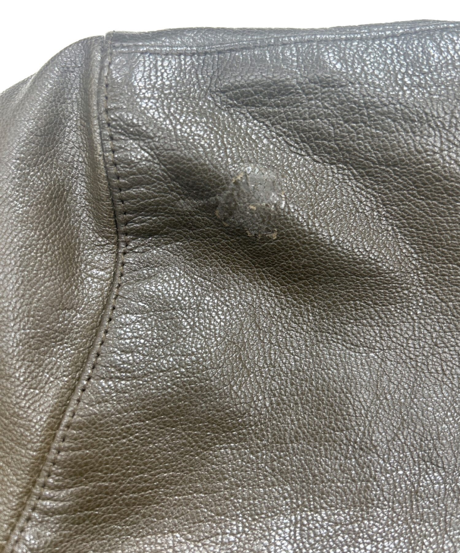 MIU MIU (ミュウミュウ) 90s archive leather Jacket ブラウン サイズ:40