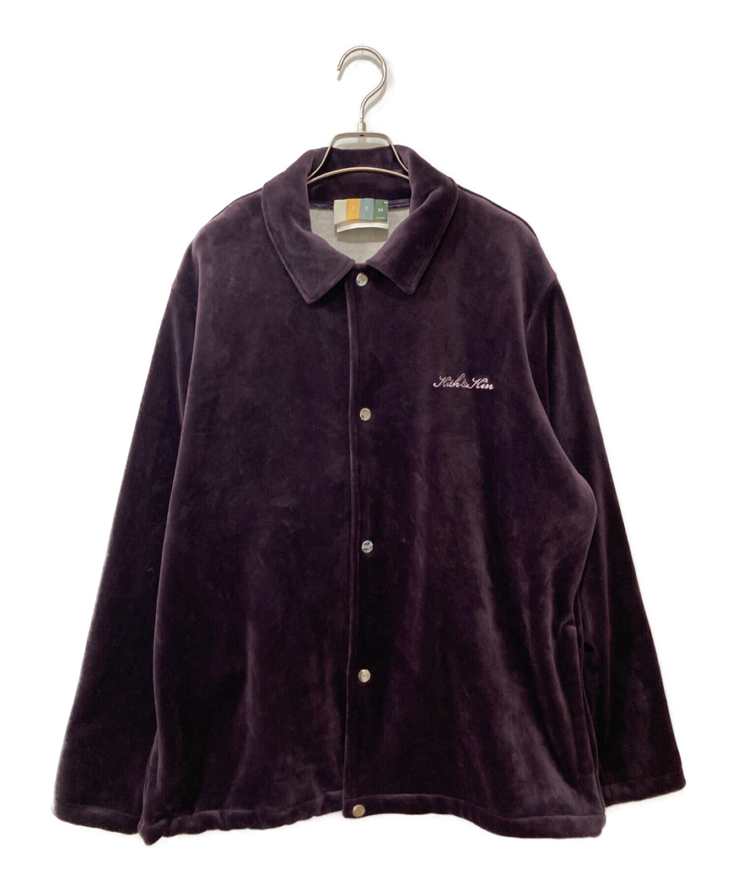 中古・古着通販】KITH (キス) velour track Jacket パープル サイズ:L 