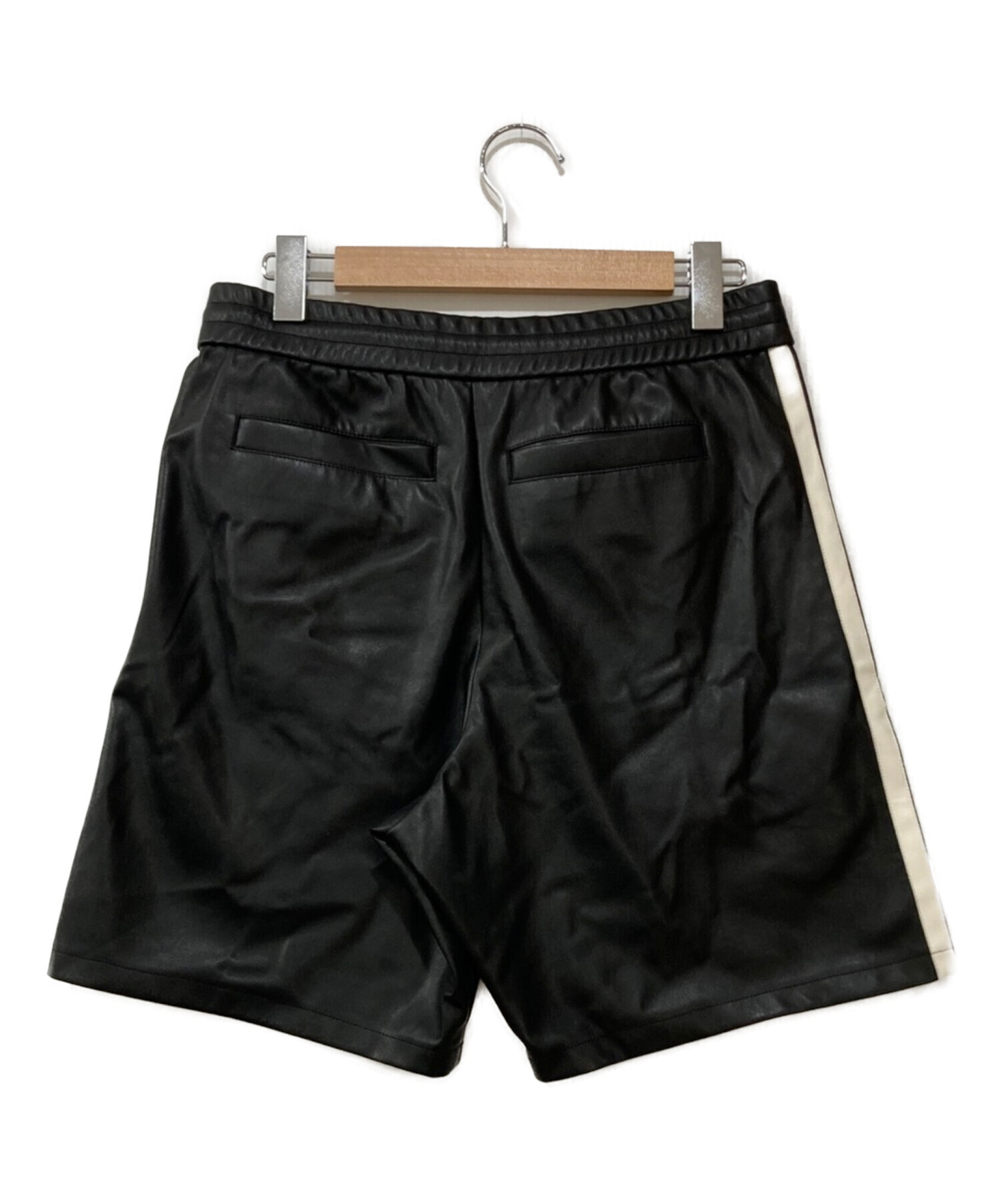 S　FCRB 23SS SYNTHETIC LEATHER SHORTS 新品 F.C.R.B. SYNTHETIC LEATHER SHORTS BLACK