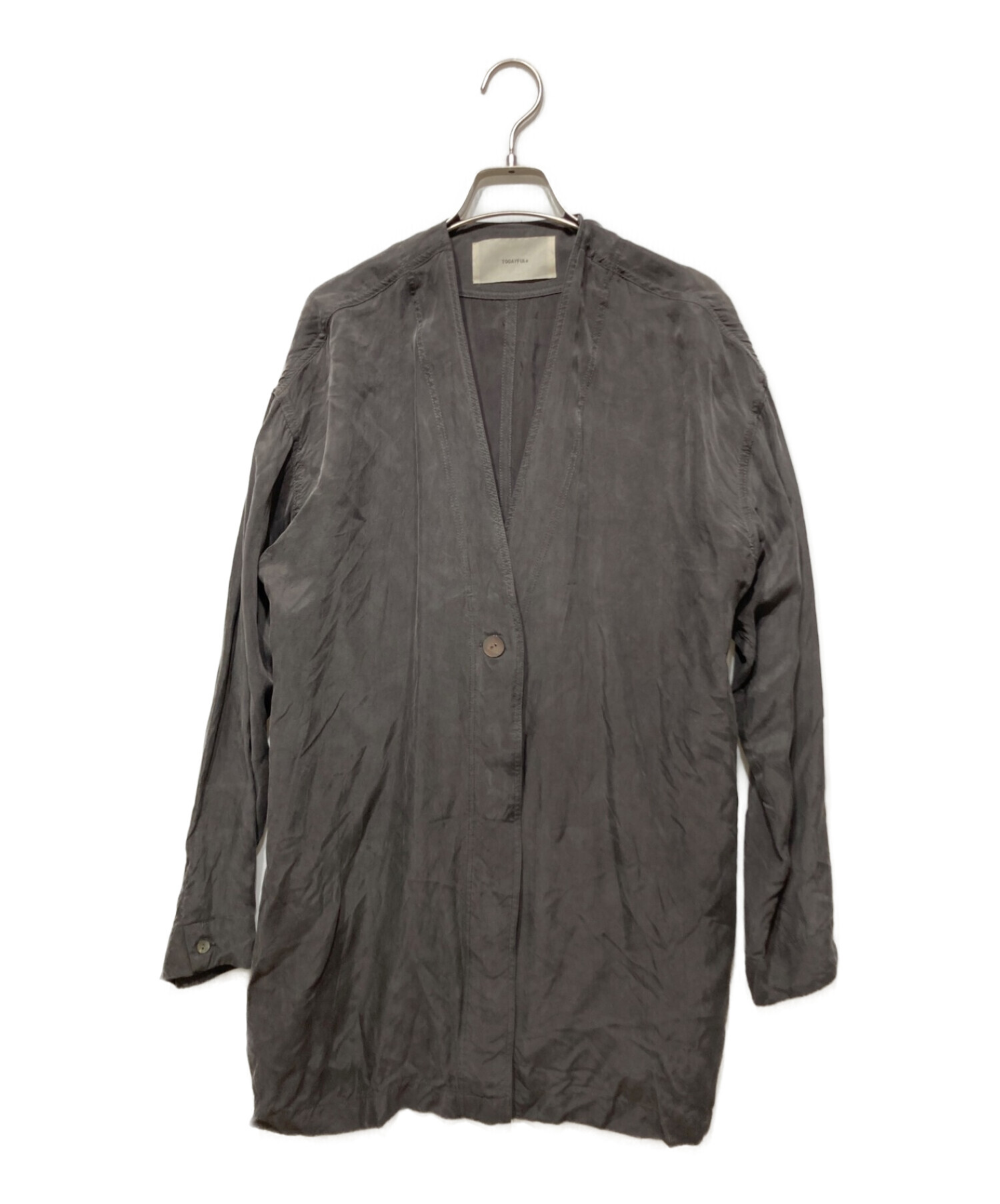 中古・古着通販】TODAYFUL (トゥデイフル) Collarless Satin Shirts 