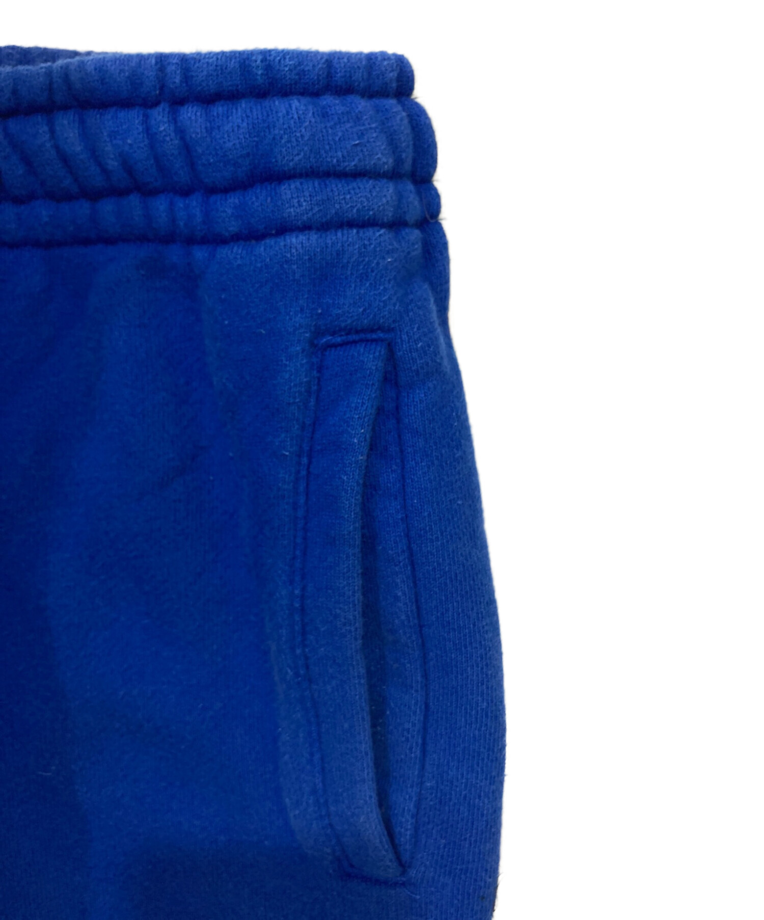 GUCCI (グッチ) サイドラインテクニカルジャージパンツ ブルー サイズ:XL