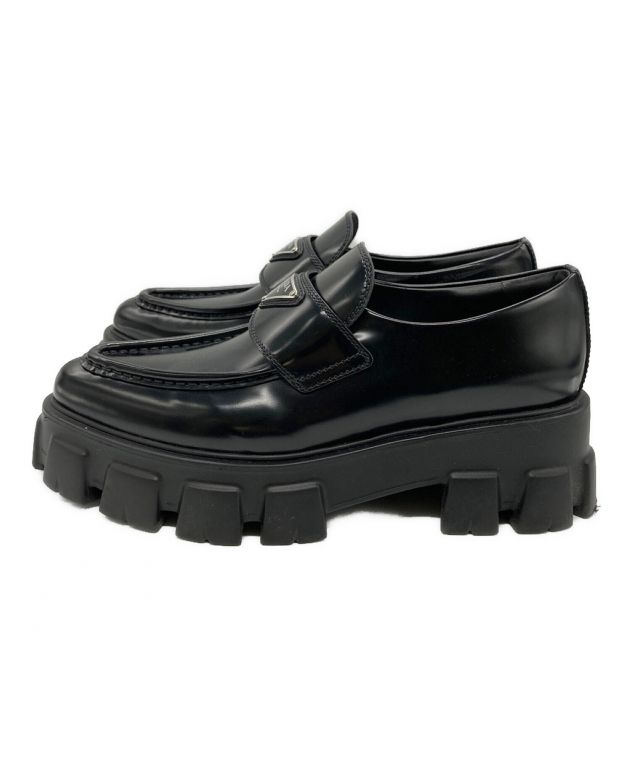 PRADA モノリス ポインテッドトゥ プラダ ローファー シューズ 楽天市場】未使用品 プラダ モノリス ポインテッドトゥ ローファー