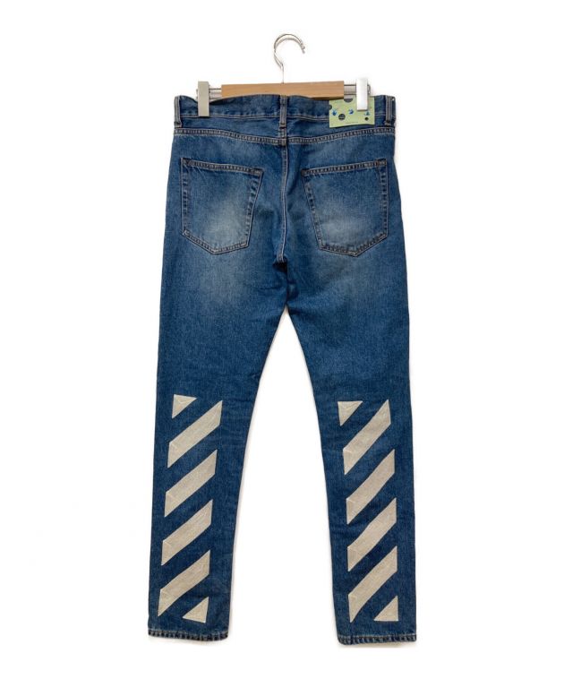中古・古着通販】OFFWHITE (オフホワイト) デニムパンツ インディゴ  