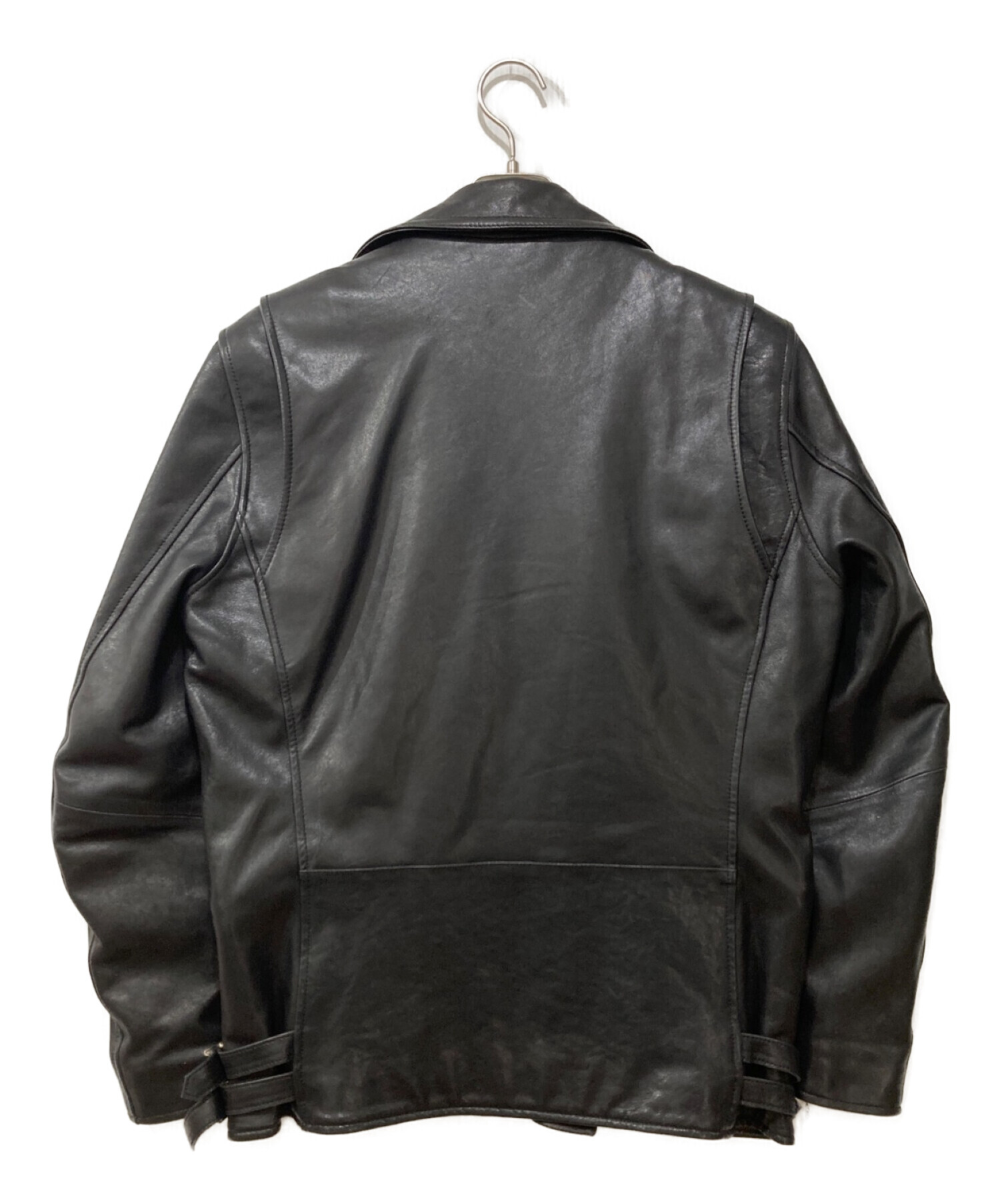 Denham (デンハム) ダブルライダースジャケット ブラック サイズ:MEDIUM