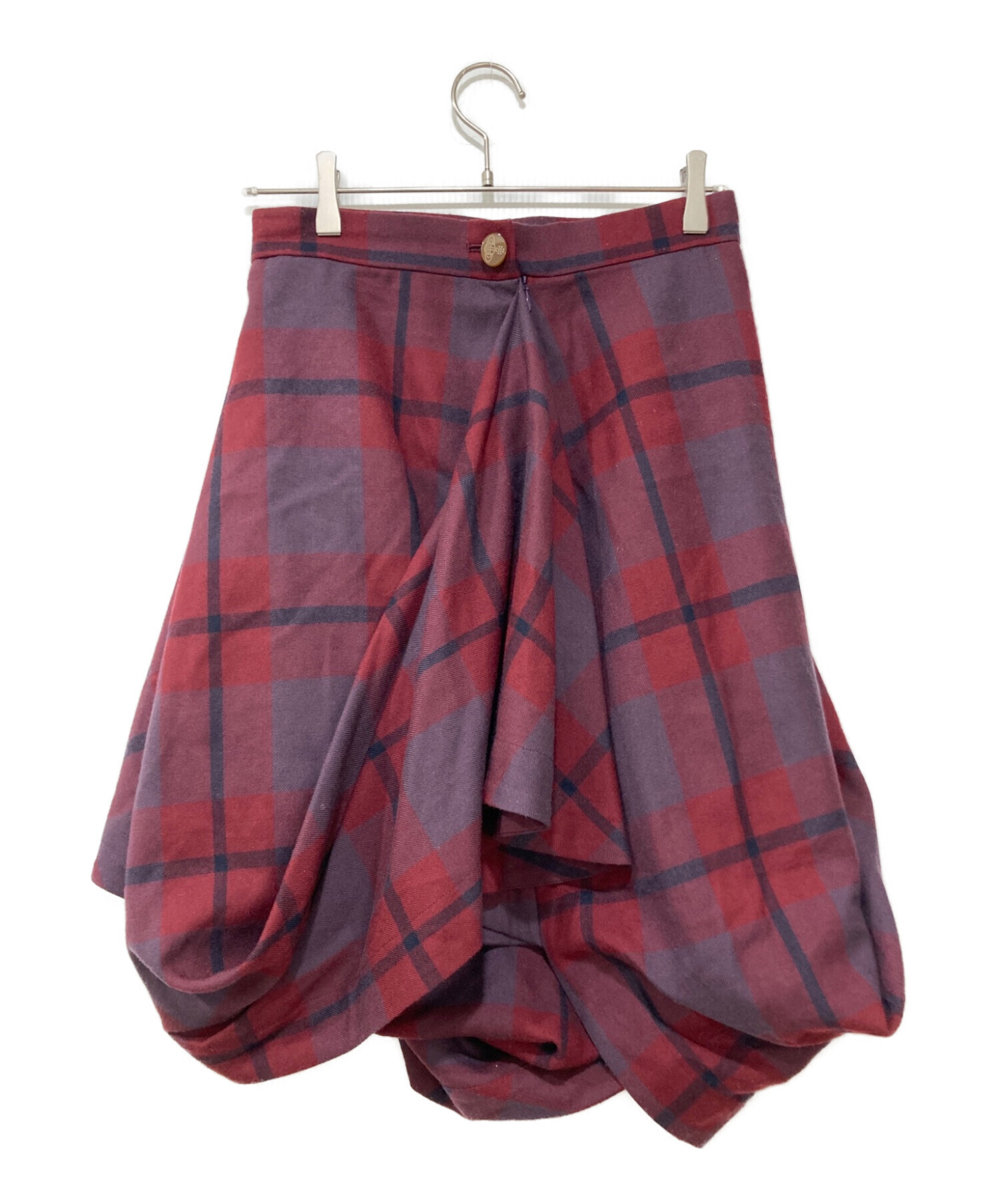 ✩ Vivienne Westwoodスカート 変形×赤チェック