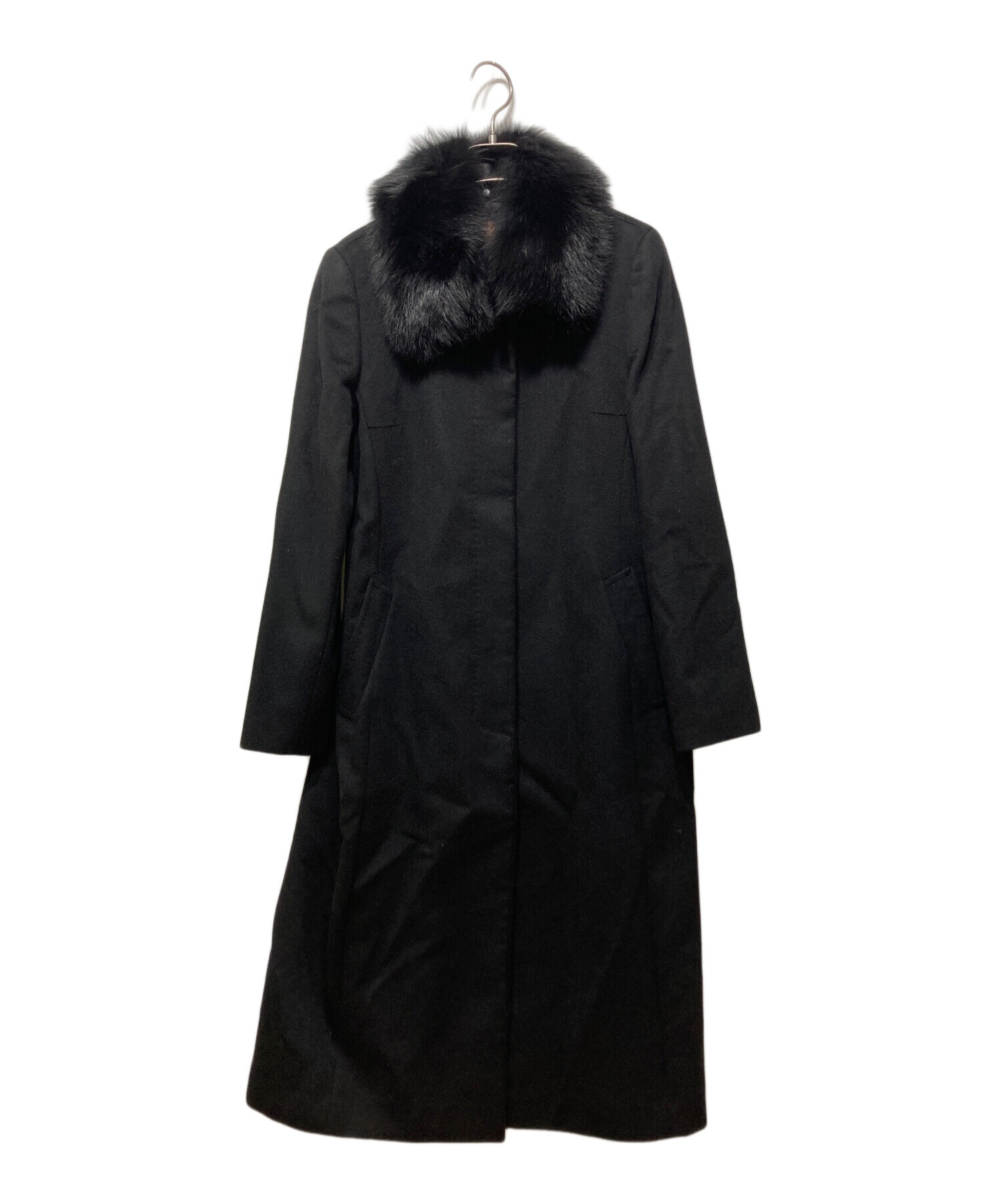 中古・古着通販】BALMAIN (バルマン) フォックスファーカシミヤコート 