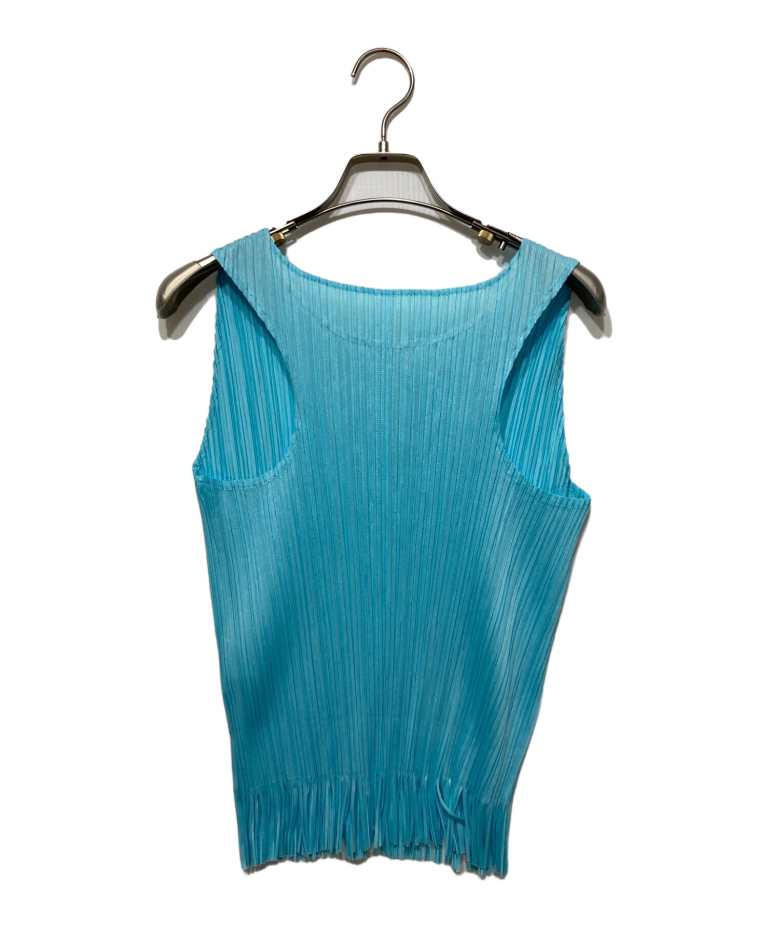 プリーツプリーズフリンジトップス