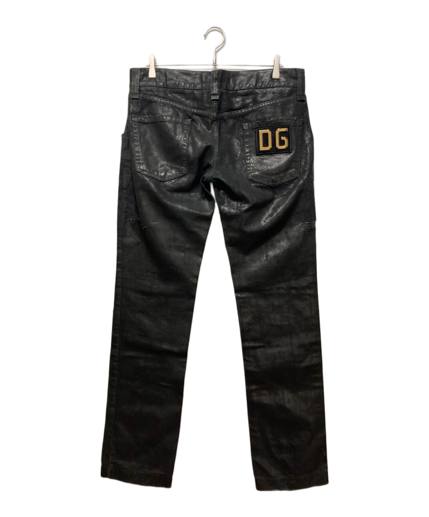 DOLCE&GABBANA ゴールド金具 おぼつかなかっ ヴィンテージ 汚し加工 デニム