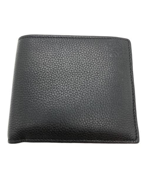 中古・古着通販】LOEWE (ロエベ) アナグラムロゴ2つ折り財布 ブラック 