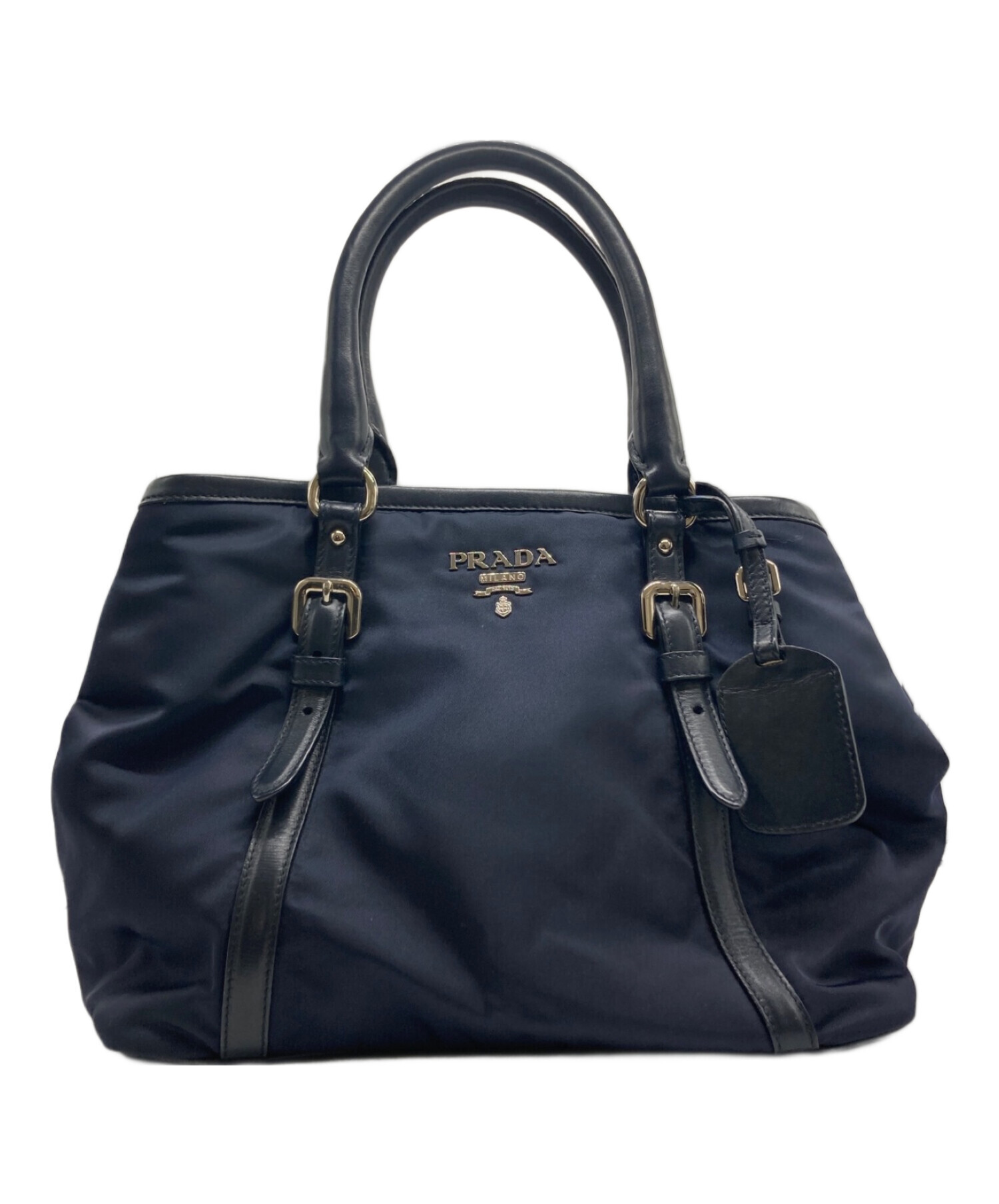中古・古着通販】PRADA (プラダ) ハンドバッグ ネイビー｜ブランド 