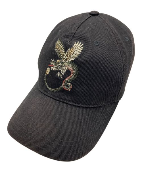 未使用] アレキサンダーマックイーン キャップ イタリア製 ブラック