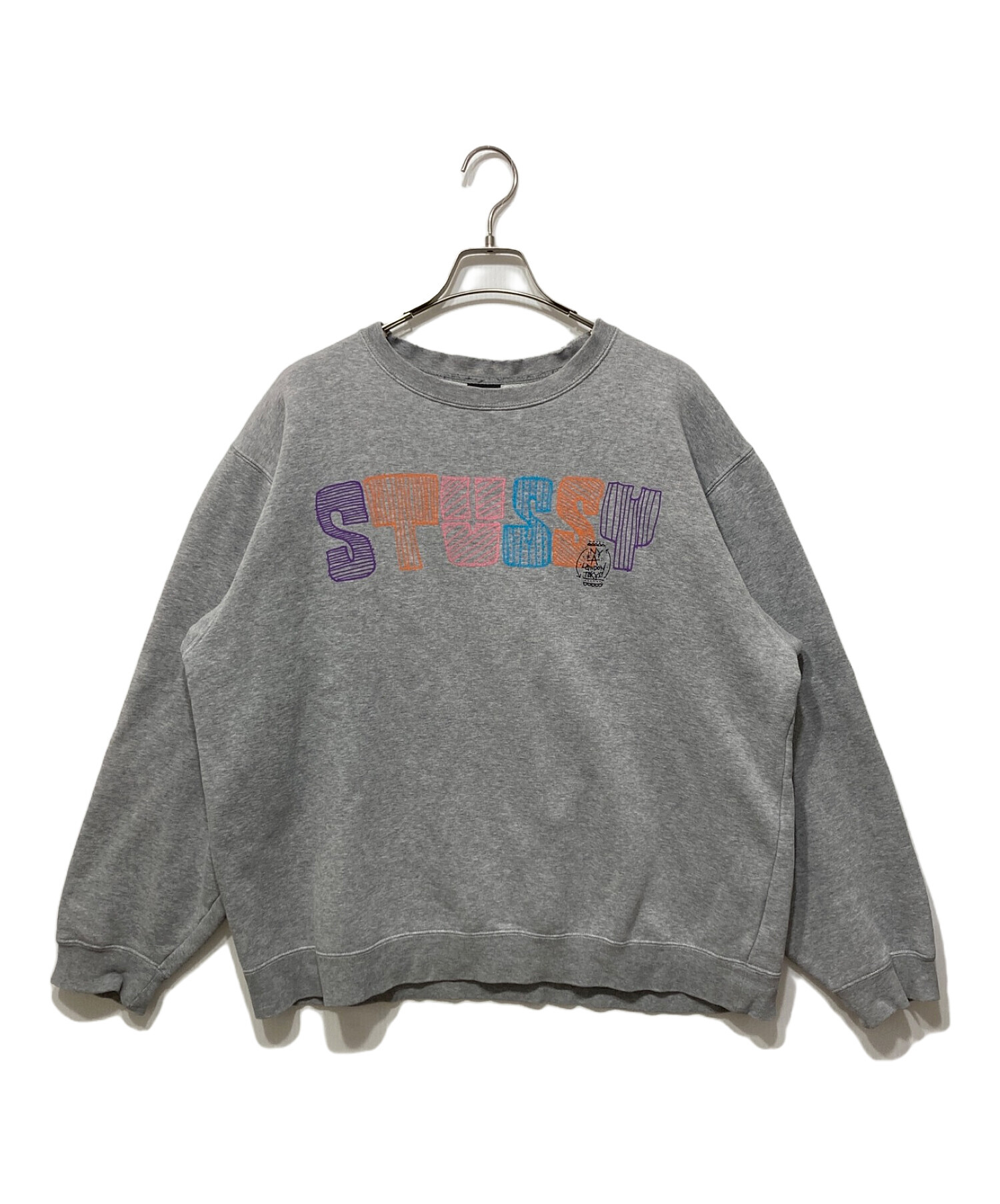 00s OLD STUSSY スウェット フロントロゴ XL ゆるだぼ 【公式通販】