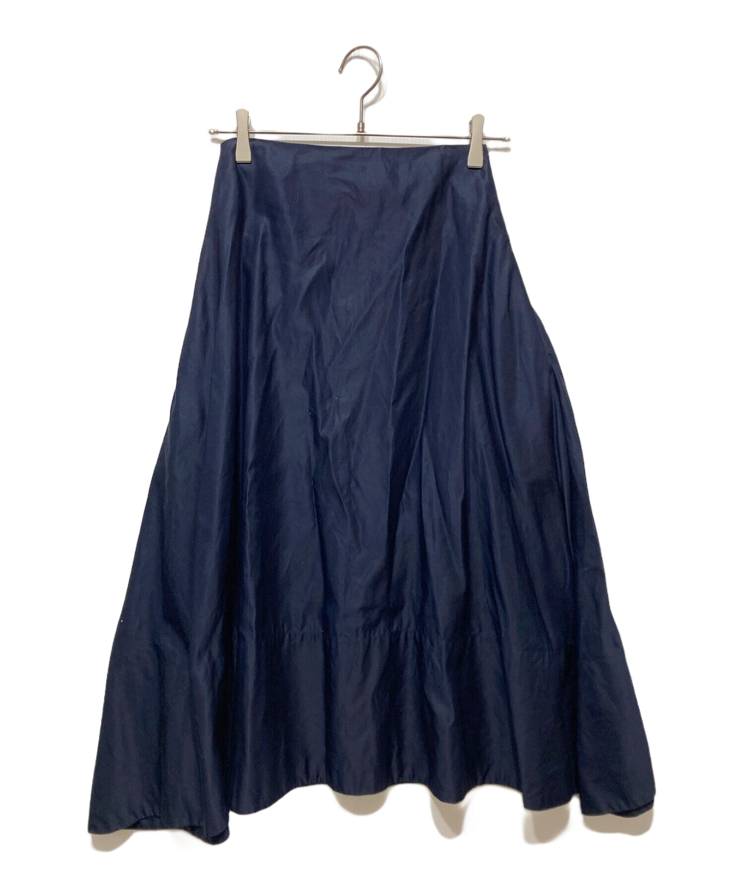 新品タグ付 MADISONBLUE リネン フレアスカート 00 navy