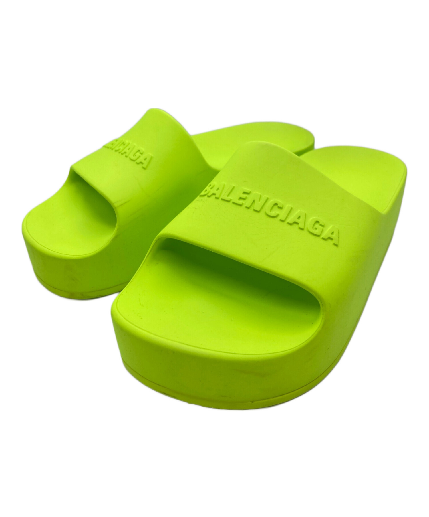 中古・古着通販】BALENCIAGA (バレンシアガ) CHUNKY SLIDE イエロー 