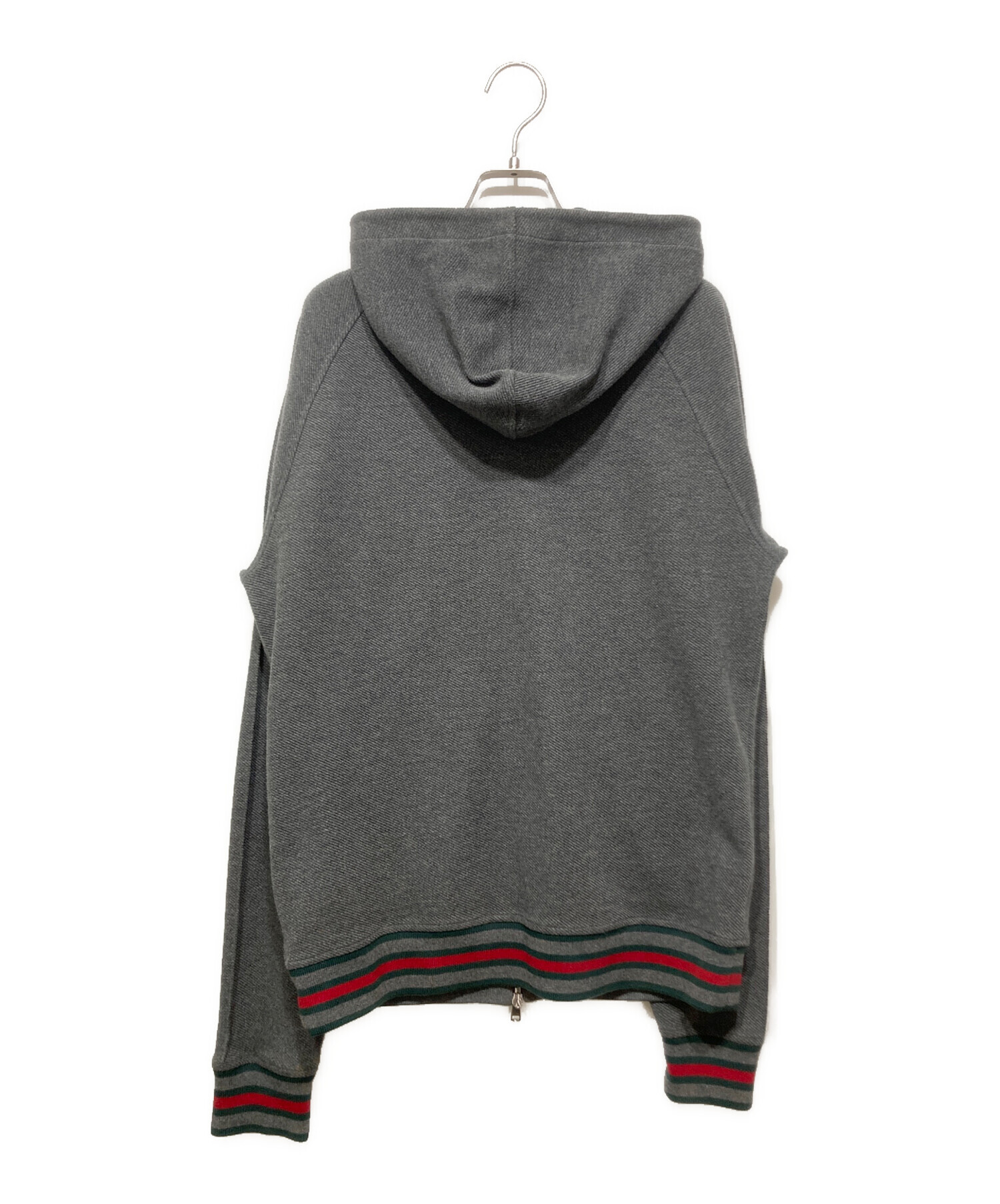 中古・古着通販】GUCCI (グッチ) ジップパーカー グレー サイズ:L 