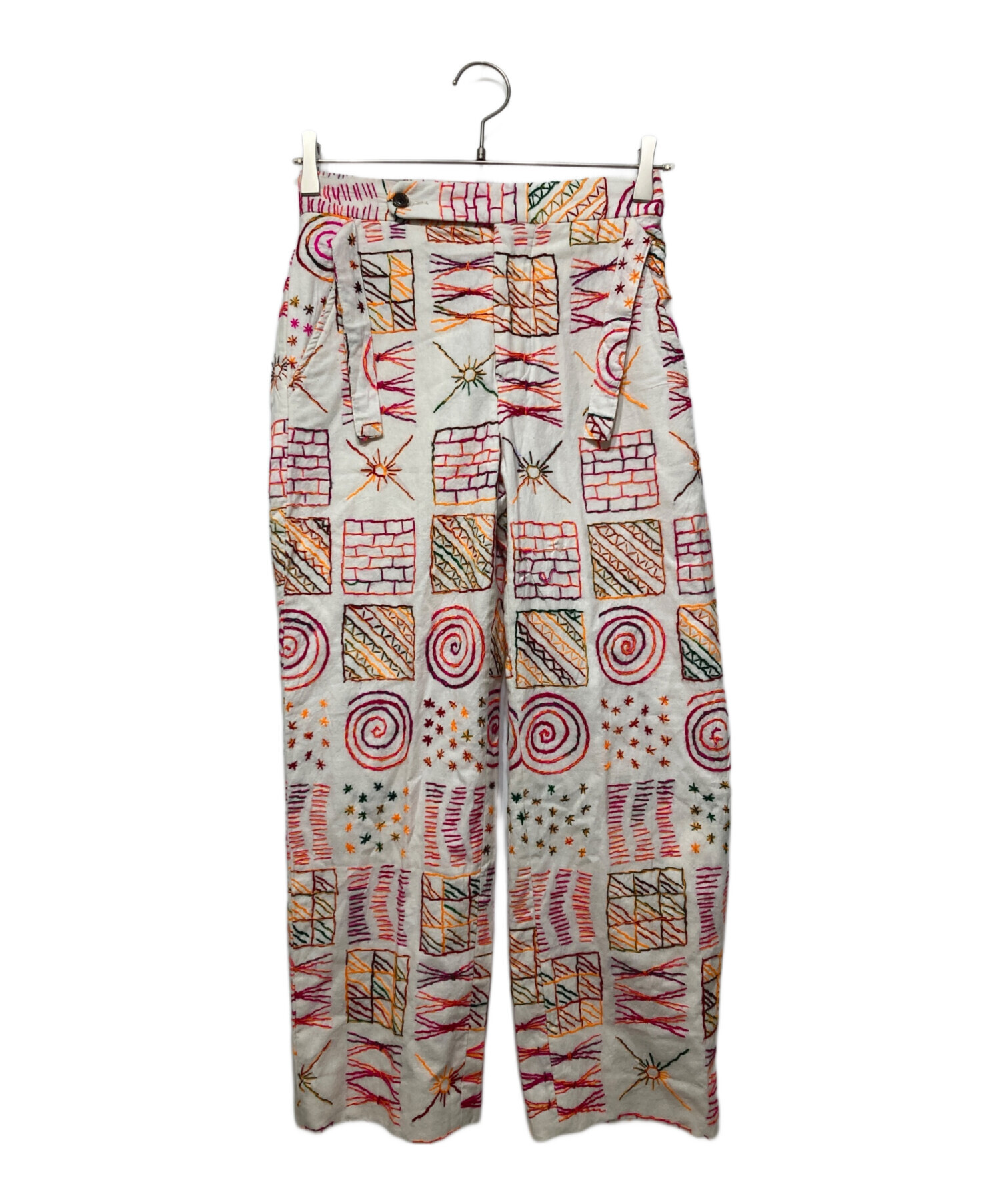中古・古着通販】BODE (ボーディ) Doodle Stitch embroidered trousers 