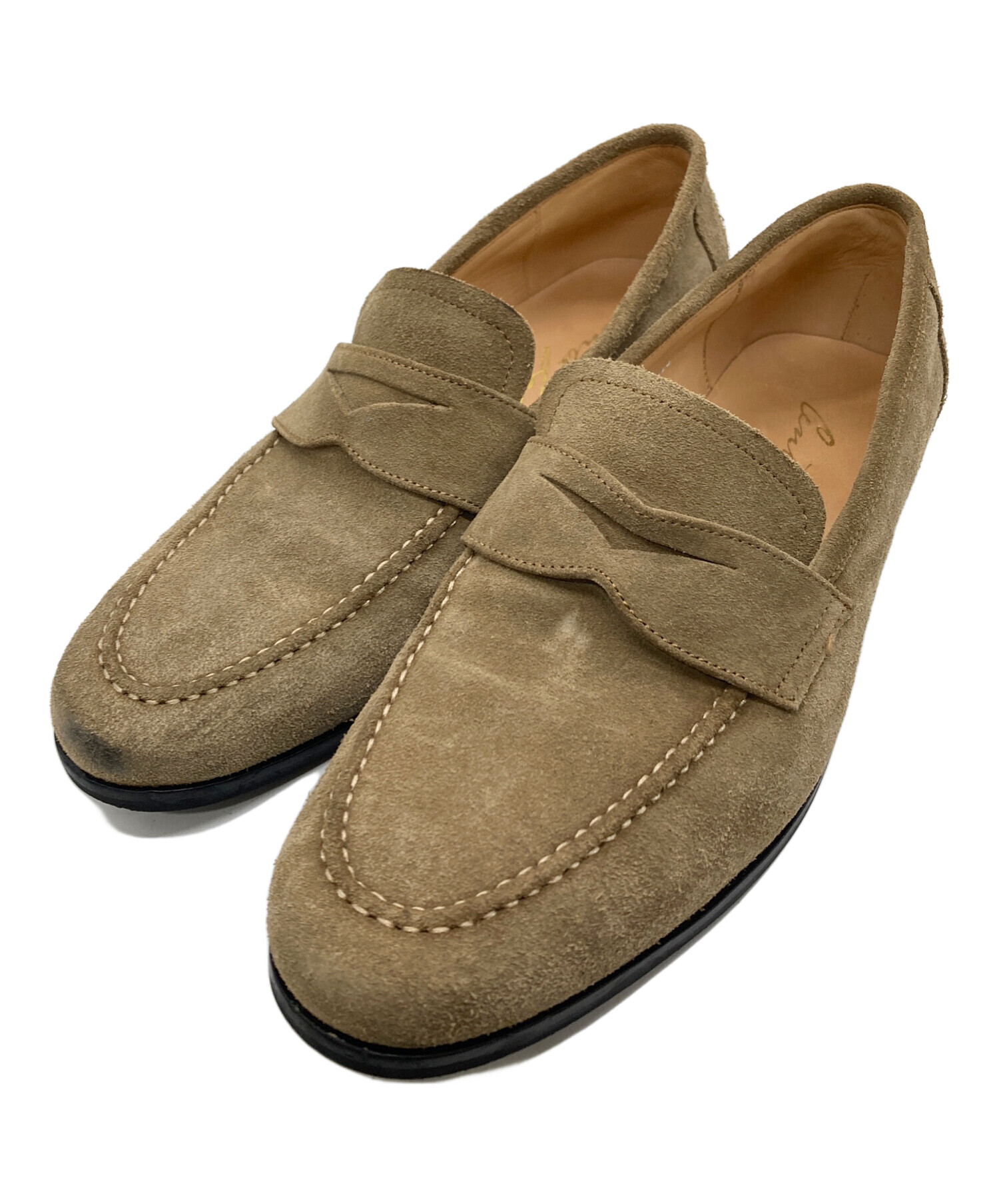 Cento Felina / ローファー/US7/BRW/スウェード CENTO FELINA ベージュ スエード コインローファー