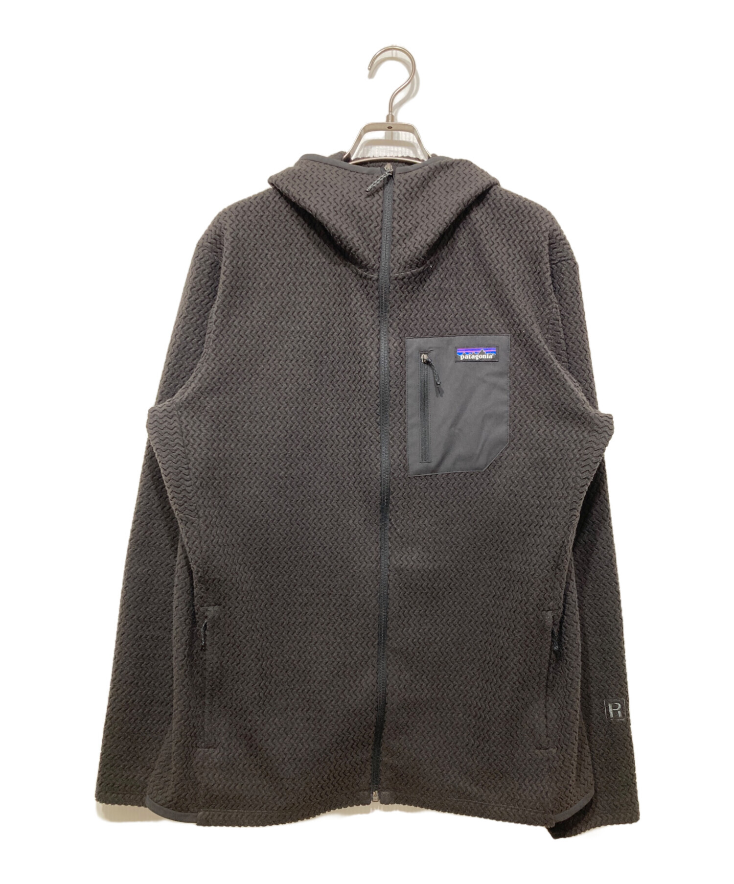 patagonia R1エア フルジップフーディ ブラック Lサイズ 中古