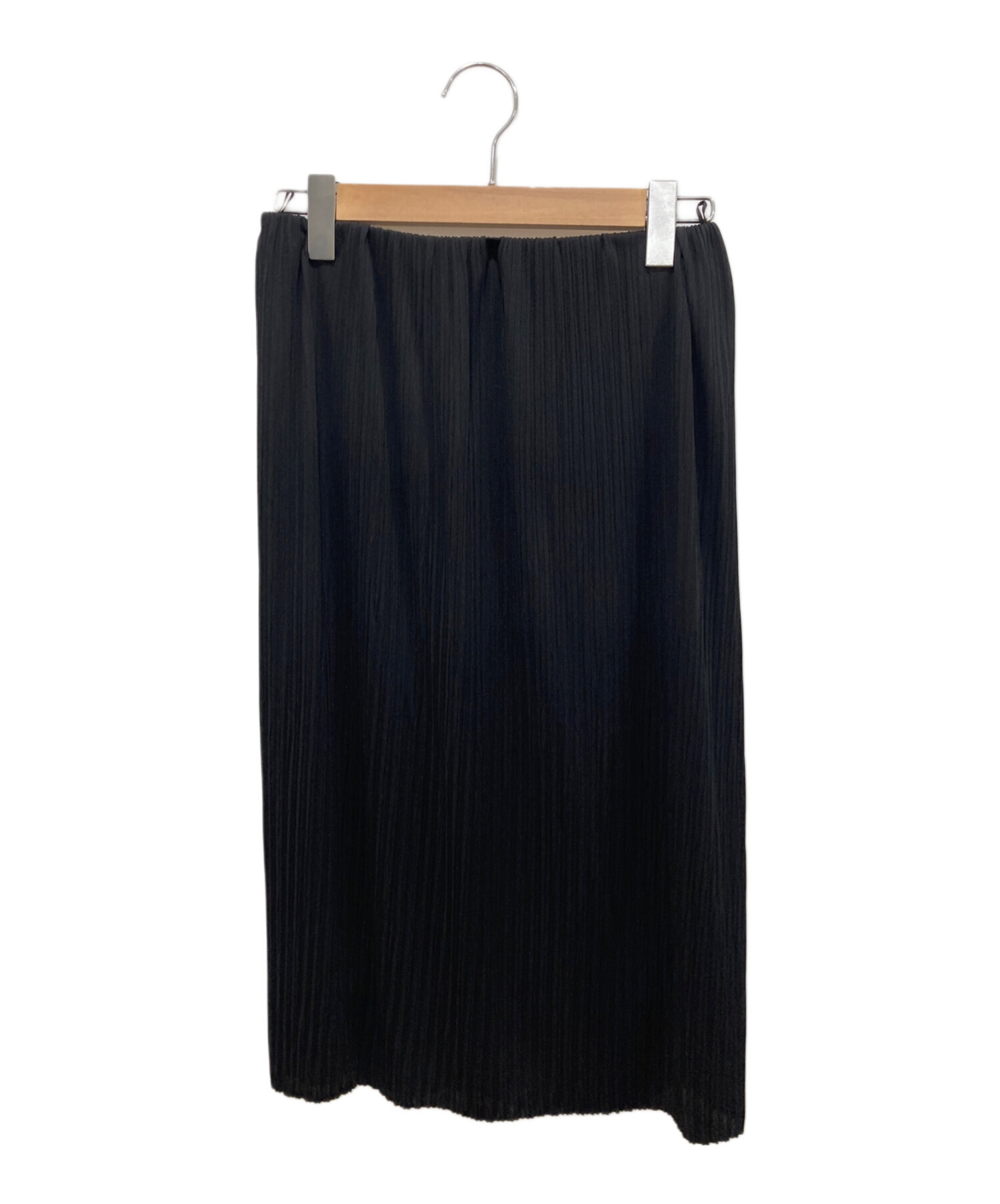 中古・古着通販】MaxMara (マックスマーラ) プリーツスカート ブラック 