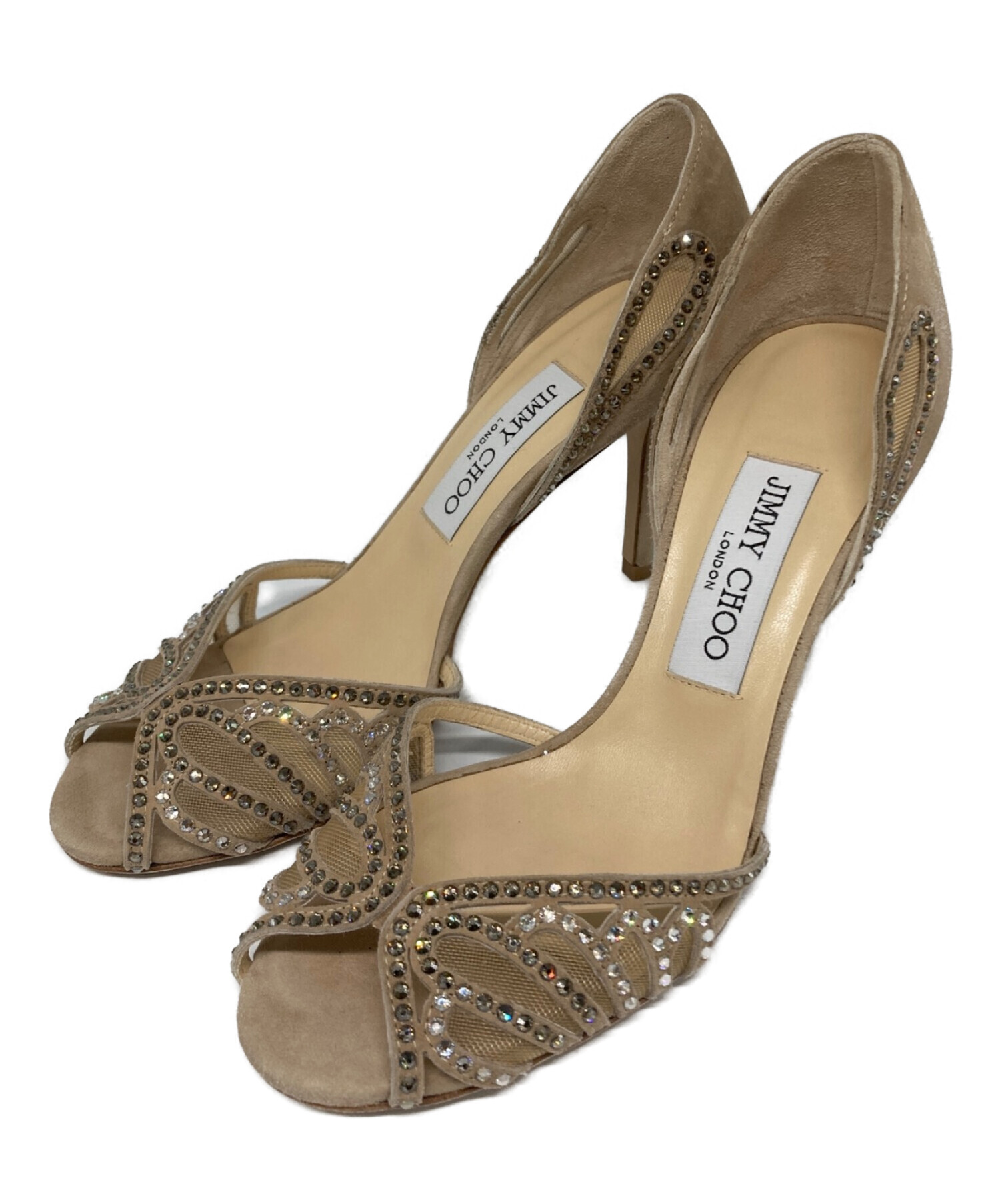 中古・古着通販】JIMMY CHOO (ジミーチュウ) ビジューサンダル 