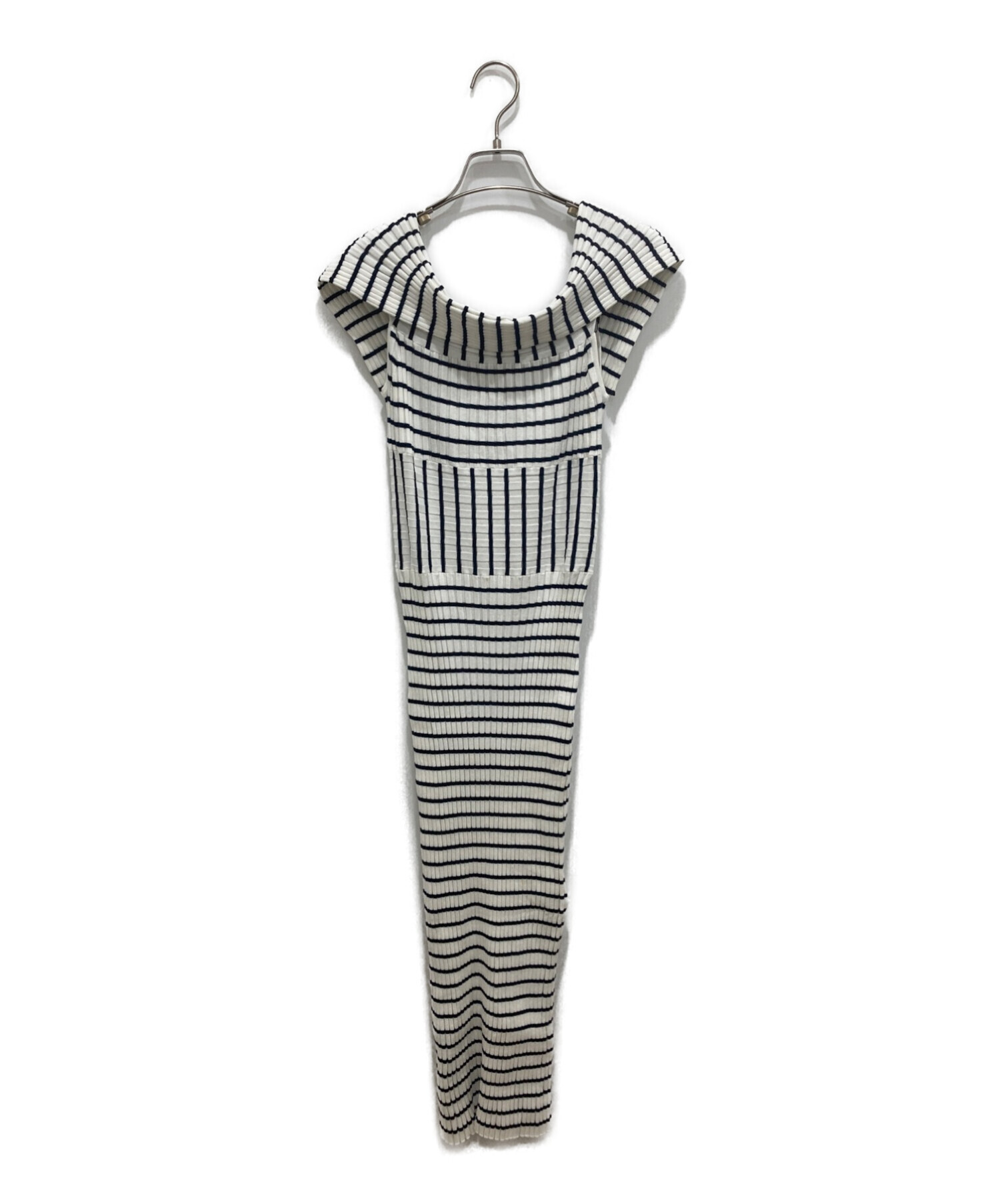 中古・古着通販】Her lip to (ハーリップトゥ) Stripe Ribbed Knit 