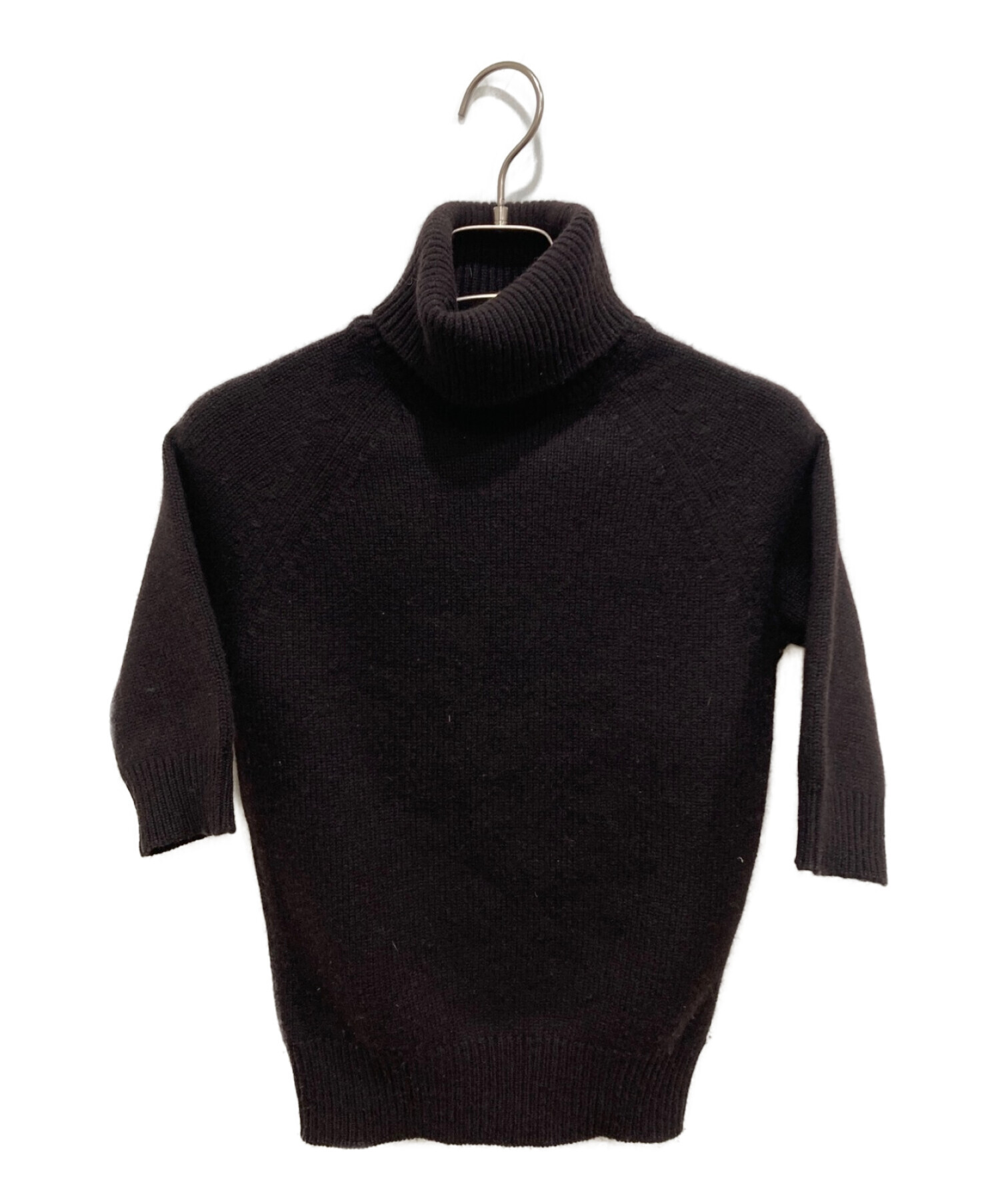 中古・古着通販】CELINE (セリーヌ) タートルネック半袖ニットセーター  