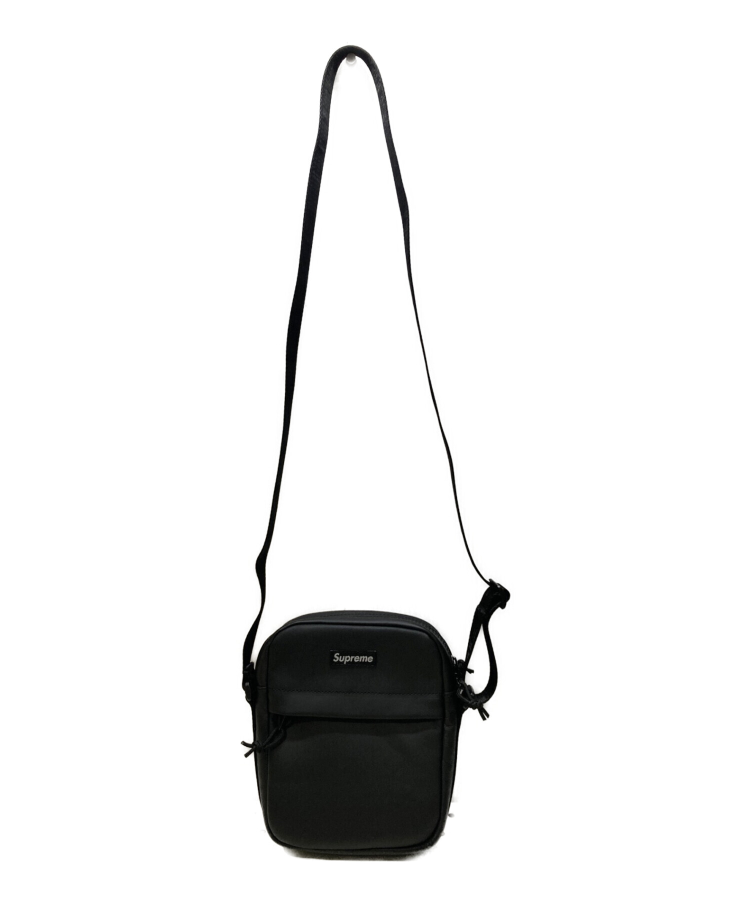 SUPREME (シュプリーム) Leather Shoulder Bag ブラック