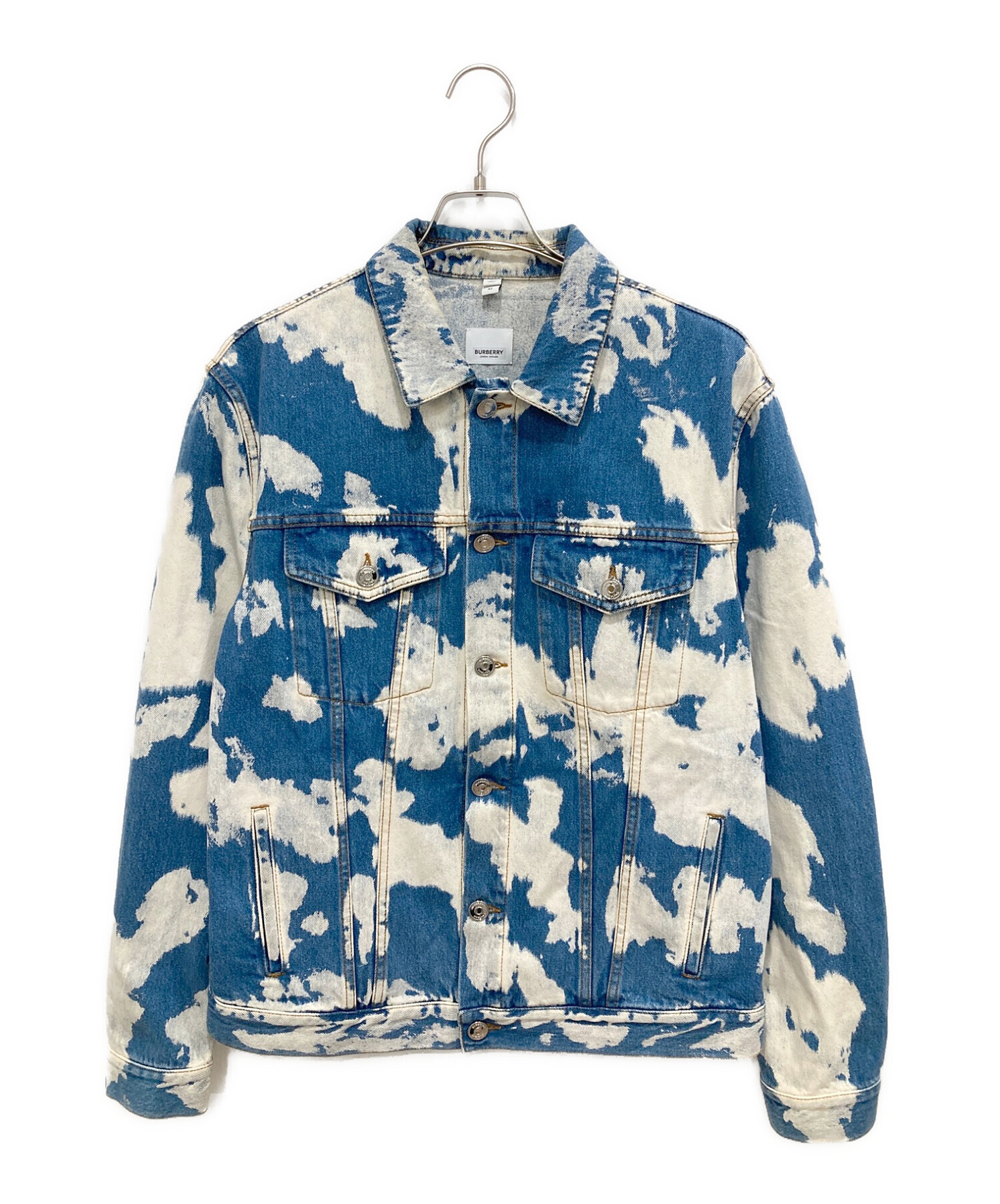 中古・古着通販】BURBERRY (バーバリー) ブリーチ加工デニムジャケット 