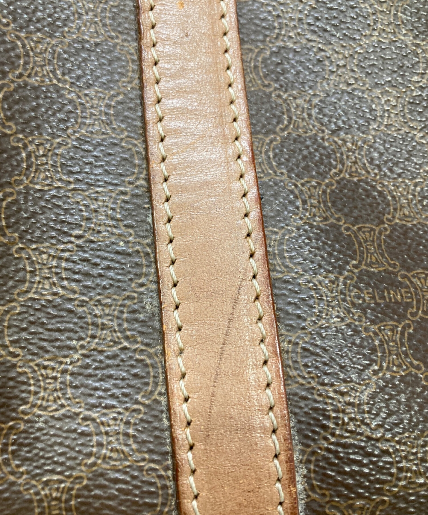 CELINE ボストンバッグ マカダム柄 ririファスナー オールド 