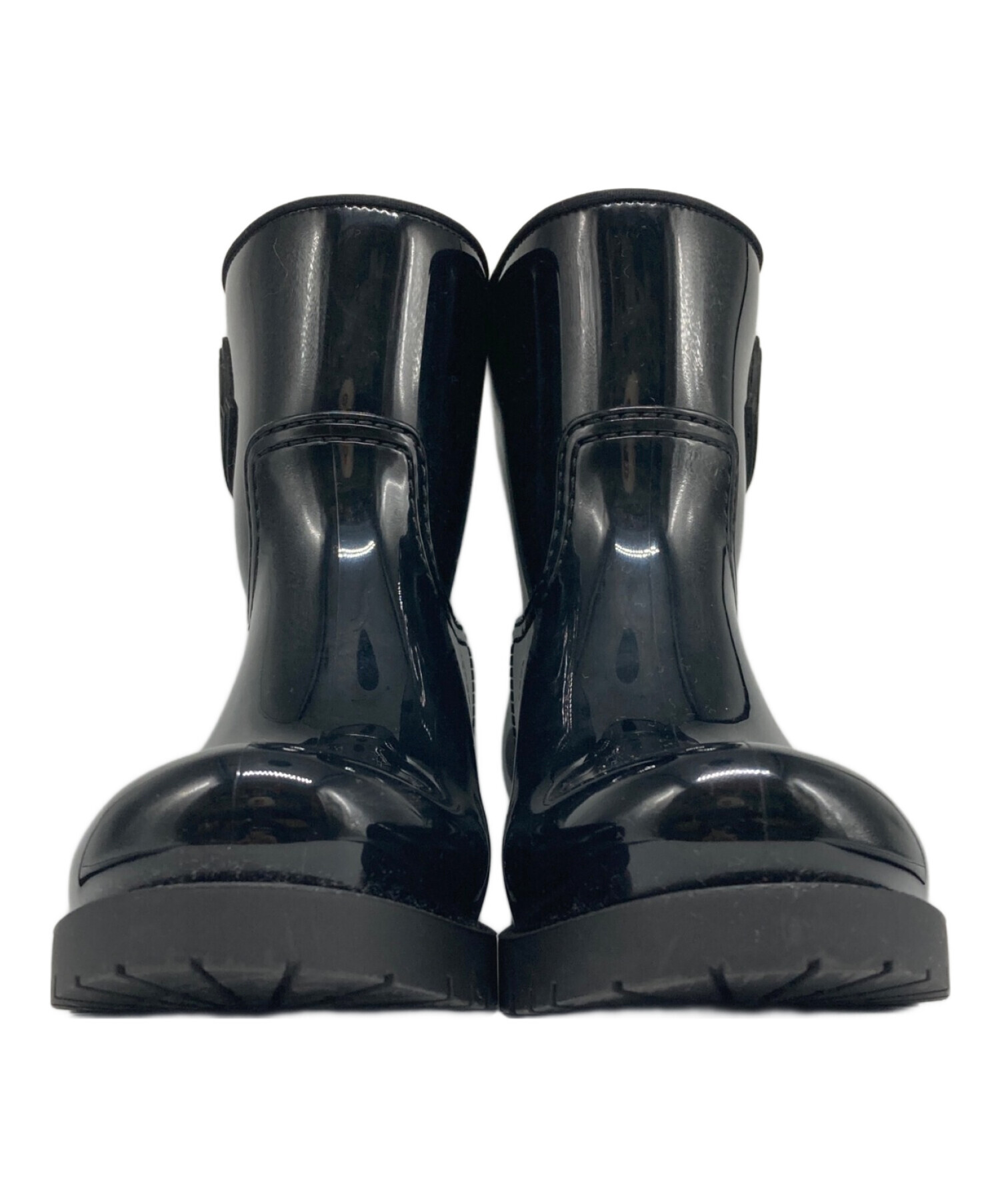 【中古良品】正規店購入品 モンクレール ダウン レインブーツ ブラック 24cm 中古良品】正規店購入品 モンクレール ダウン レインブーツ