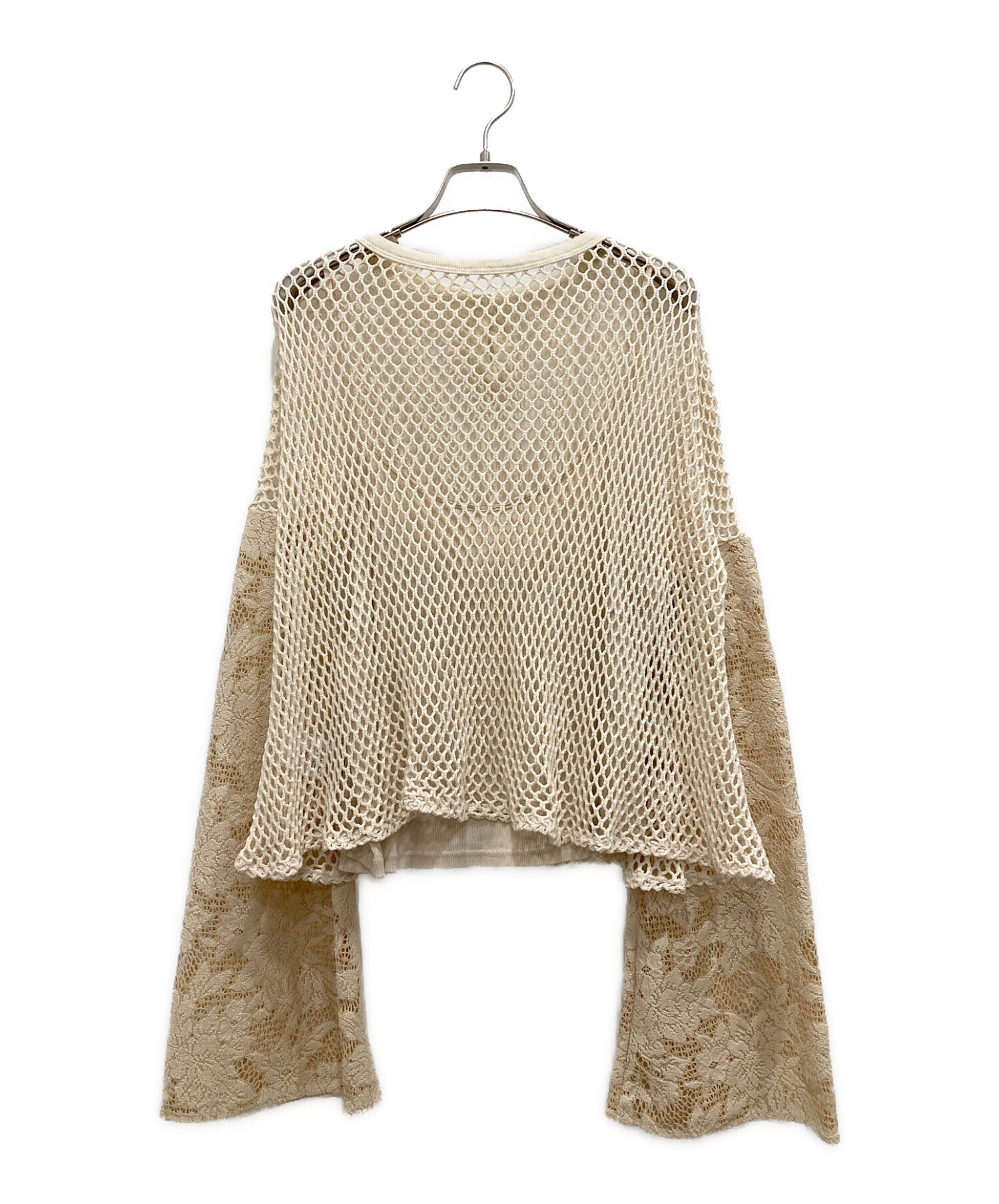 中古・古着通販】acka (エーシーケーエー) Flare Sleeve Ami Tops 
