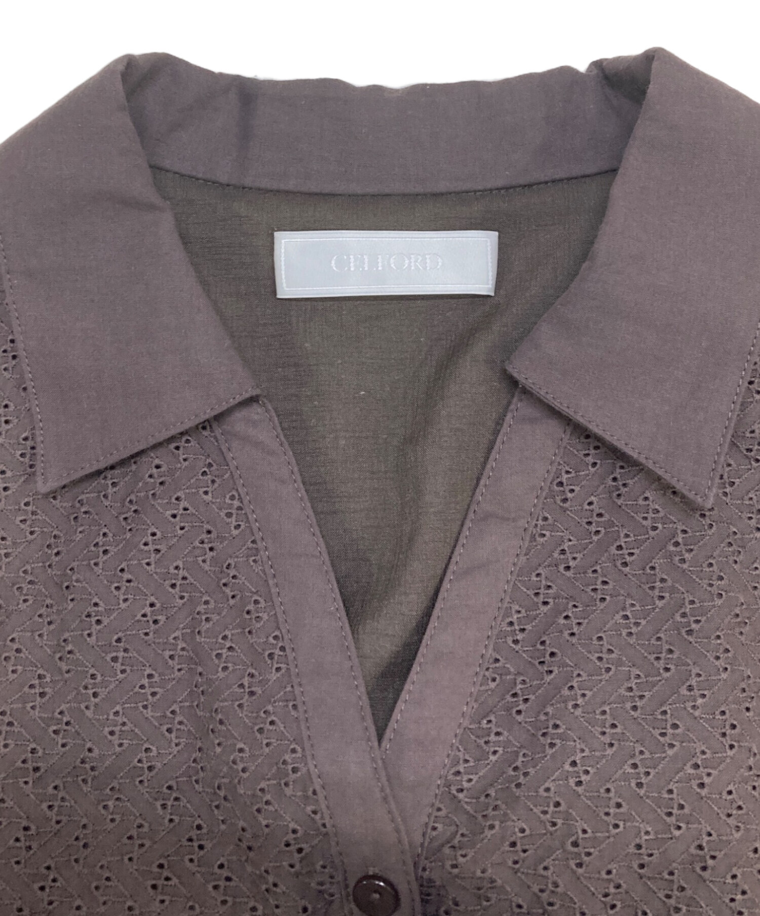 中古・古着通販】CELFORD (セルフォード) コットンレースシャツ  