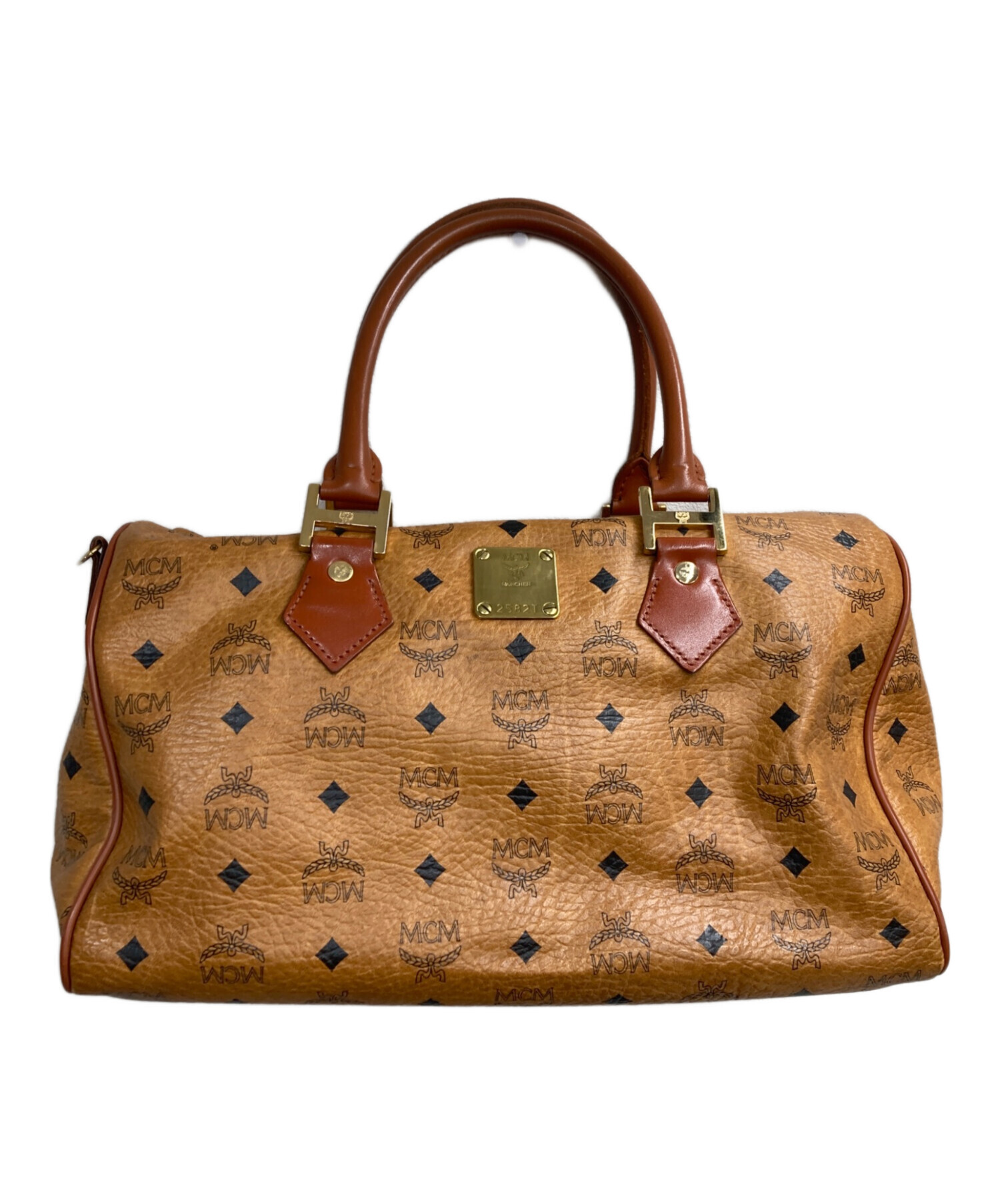 MCM ブラウン レザー エム エムシーエム ハンドバッグ - シー 