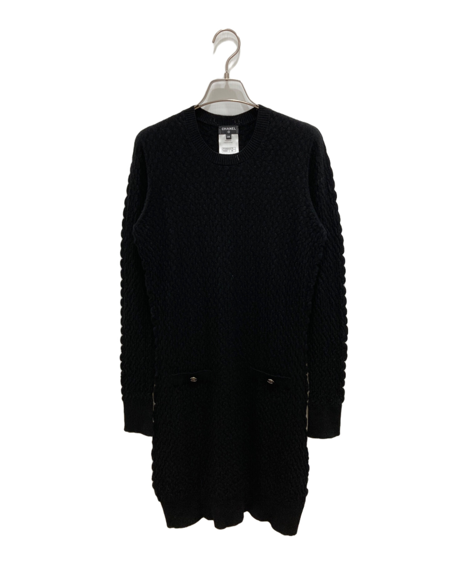 中古・古着通販】CHANEL (シャネル) カシミヤ混ニットワンピース  