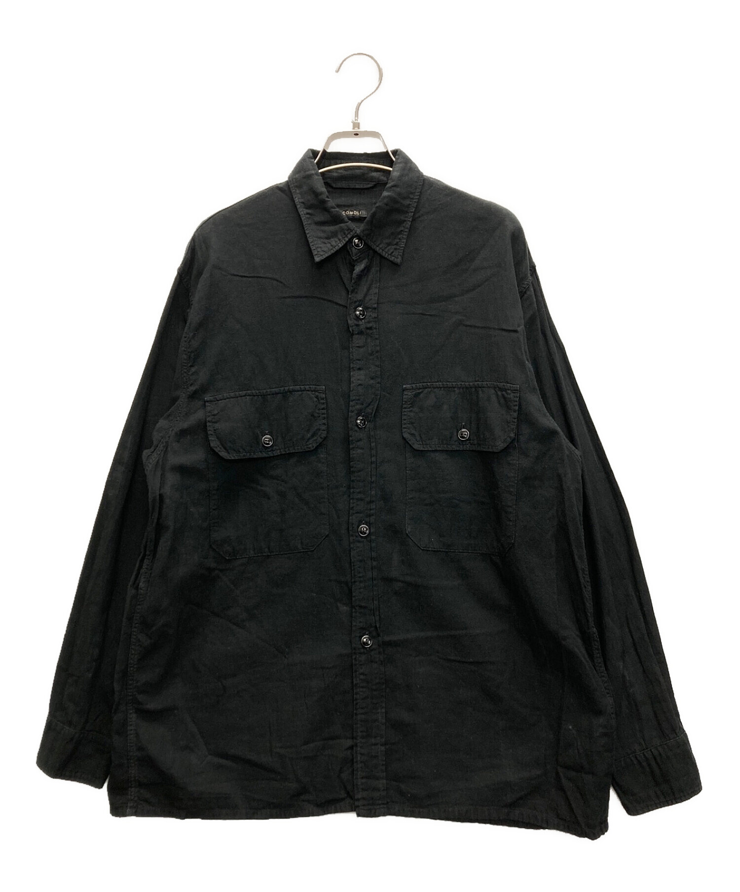 中古・古着通販】COMOLI (コモリ) ベタシャンCPOシャツ ブラック 