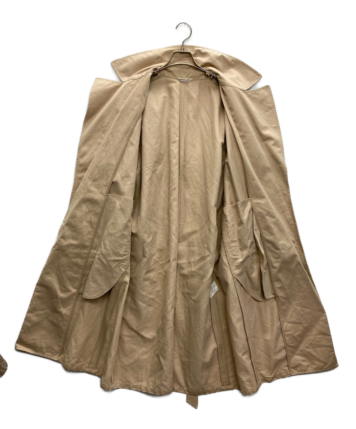 中古・古着通販】AURALEE (オーラリー) washed finx linen wrap coat