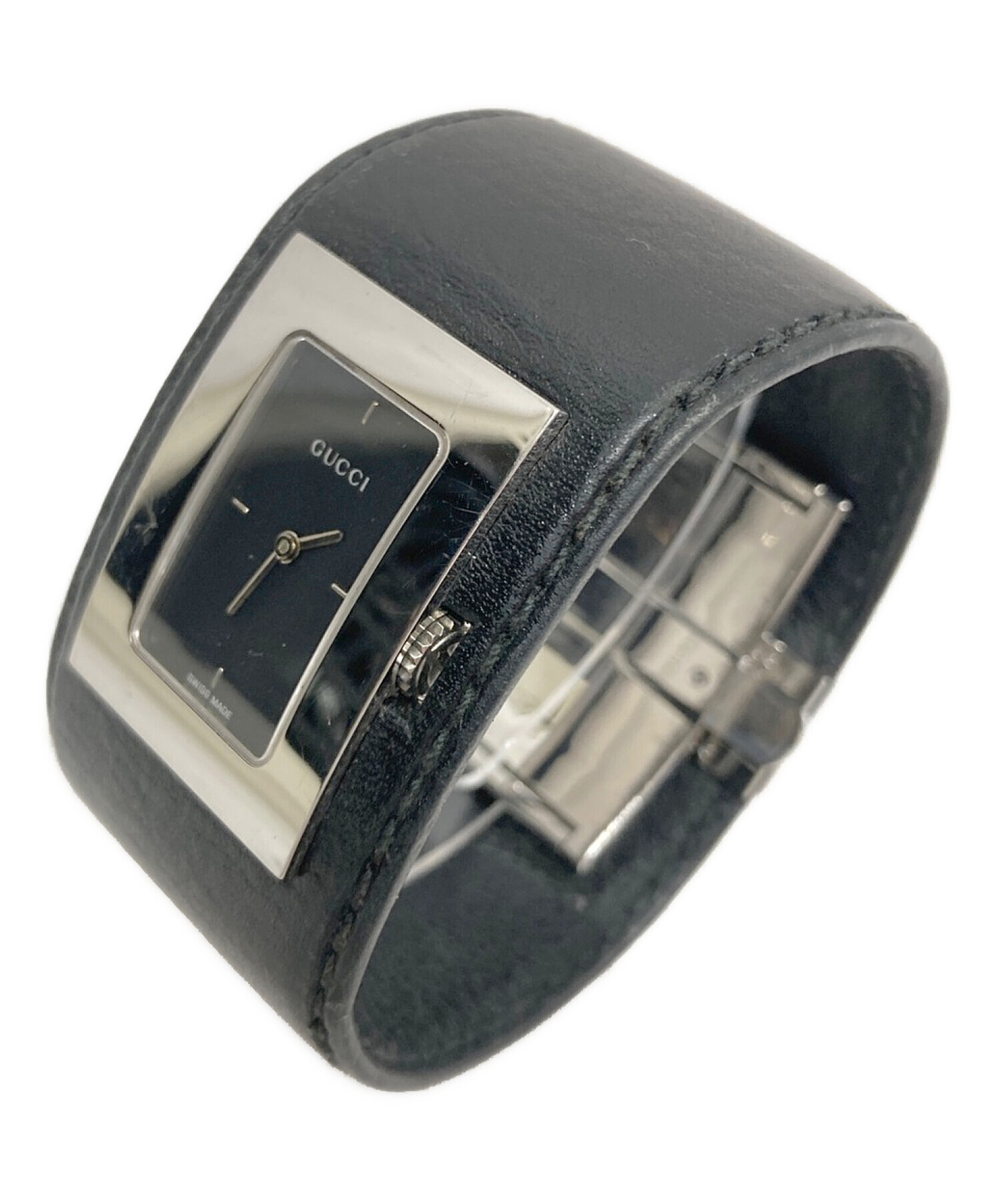 中古・古着通販】GUCCI (グッチ) レザーバングルウォッチ｜ブランド