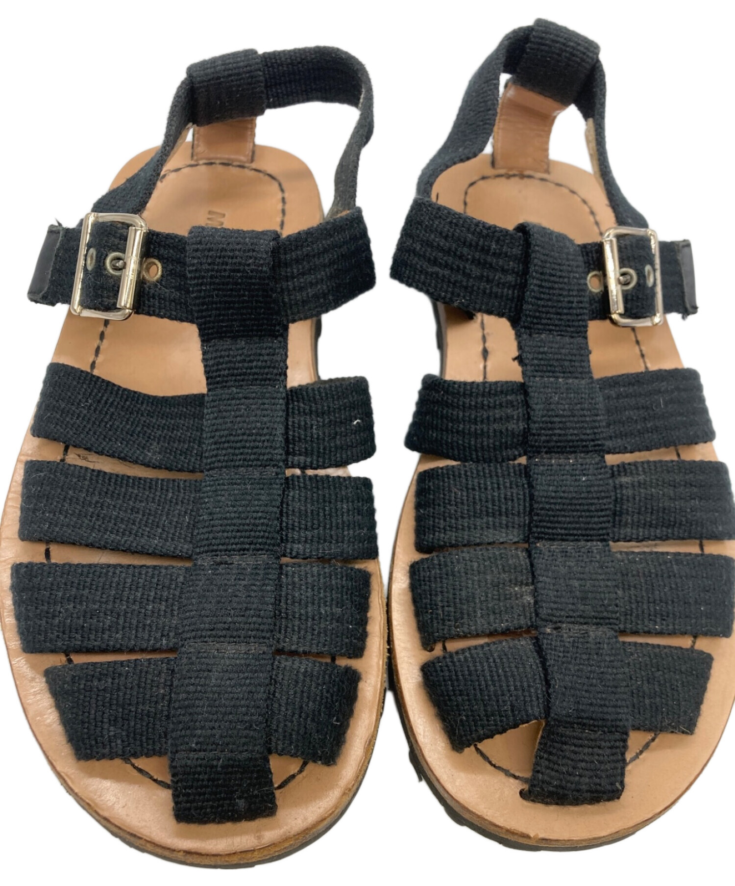 中古・古着通販】MARNI (マルニ) キャンバスグルカサンダル ブラック 