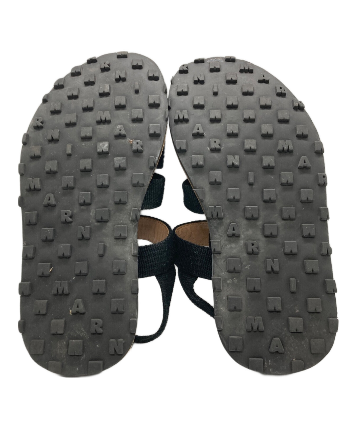 中古・古着通販】MARNI (マルニ) キャンバスグルカサンダル ブラック 