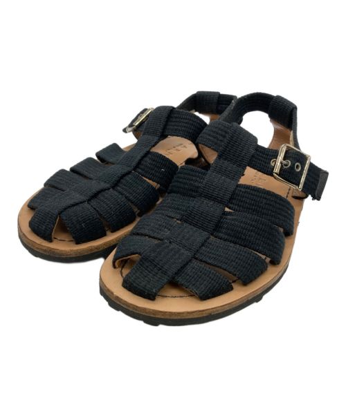 中古・古着通販】MARNI (マルニ) キャンバスグルカサンダル ブラック 